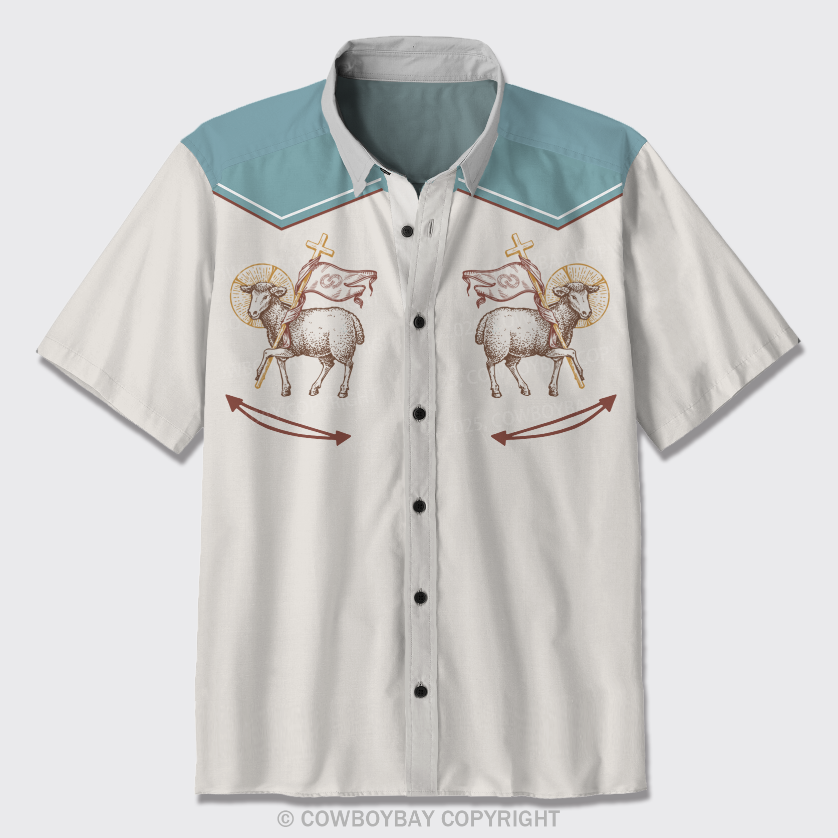 Lamb Of God Button Up Shirts