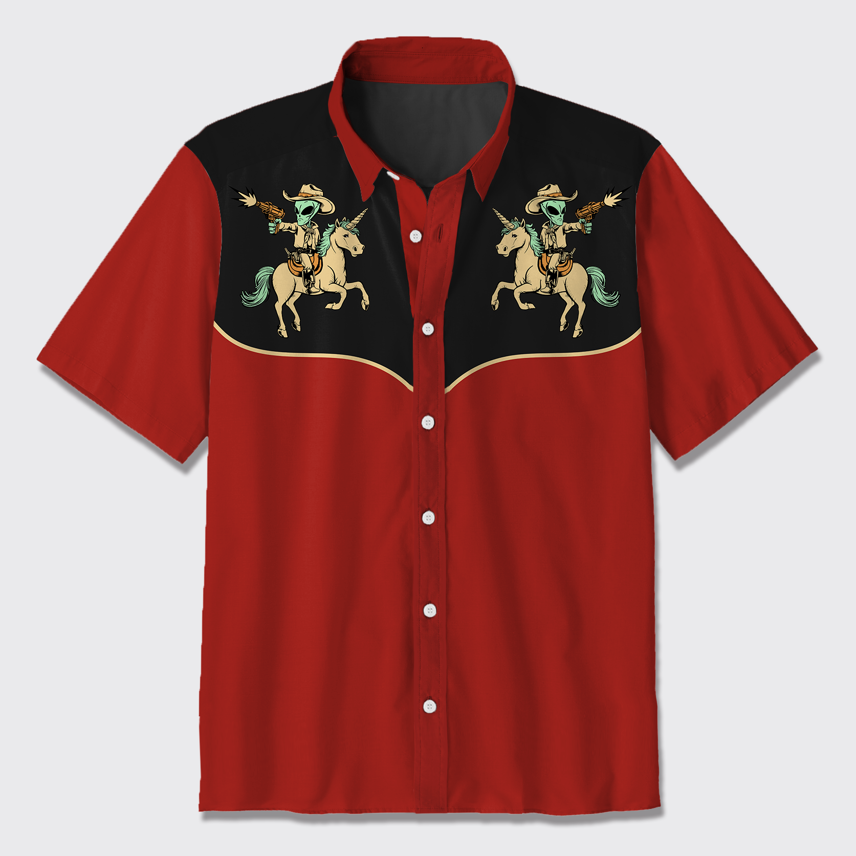The Alien Cowboy Button Up Shirts