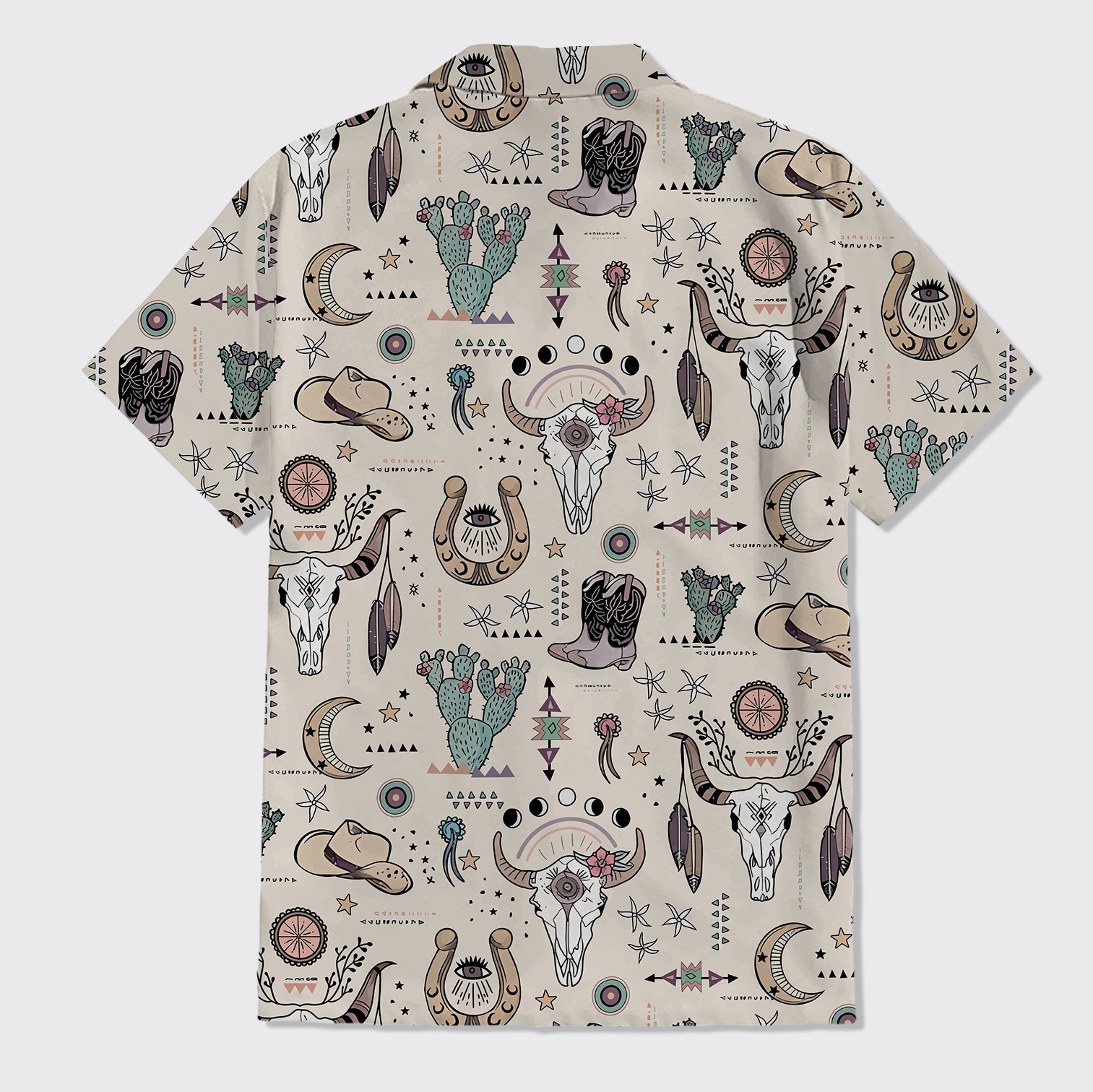 Cowboy Trending Pattern Button Up Shirts