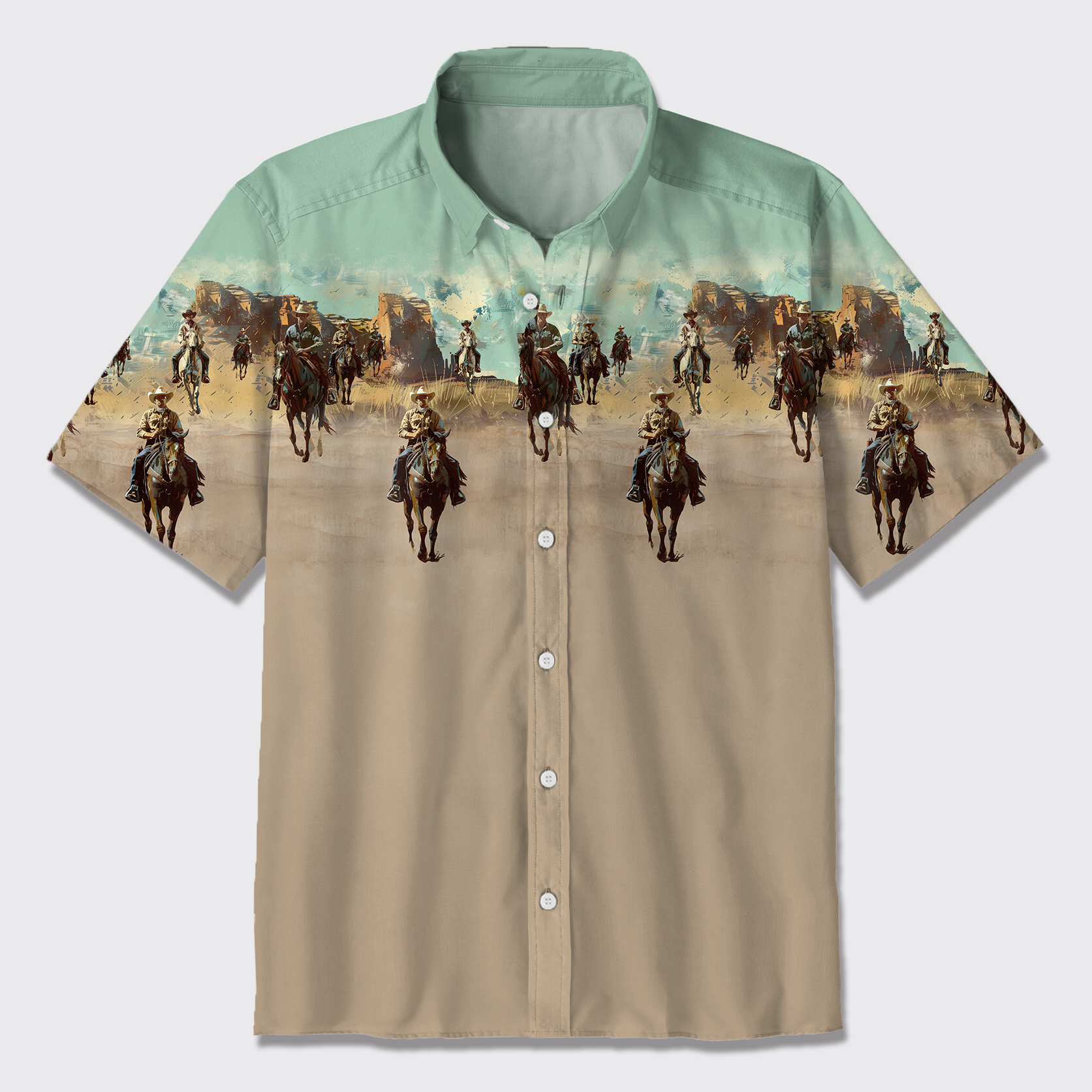 The Cowboys Are Coming Button Up Shirts