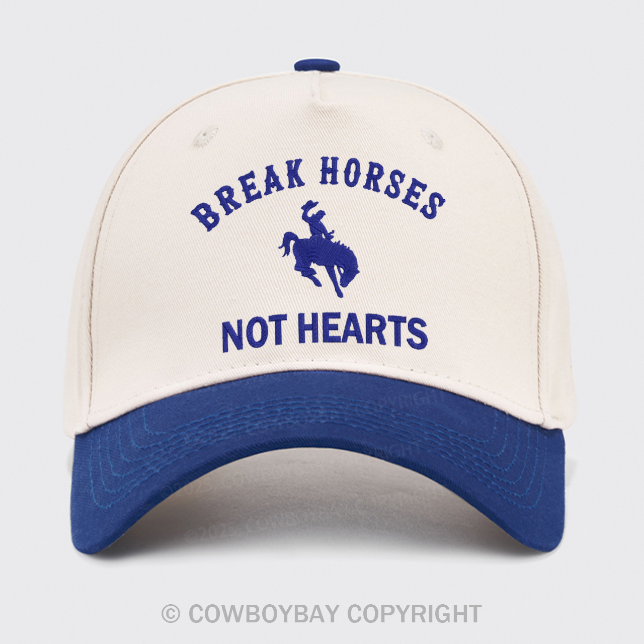 Break Horses Not Hearts Embroidered Trucker Hat