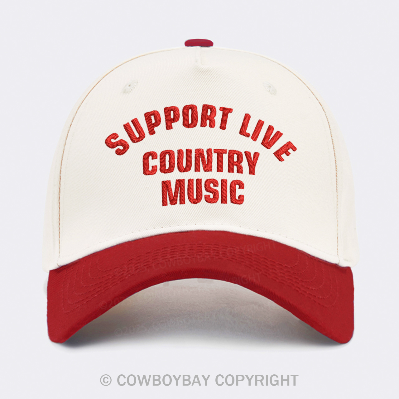 Support Live Country Music Embroidered Trucker Hat