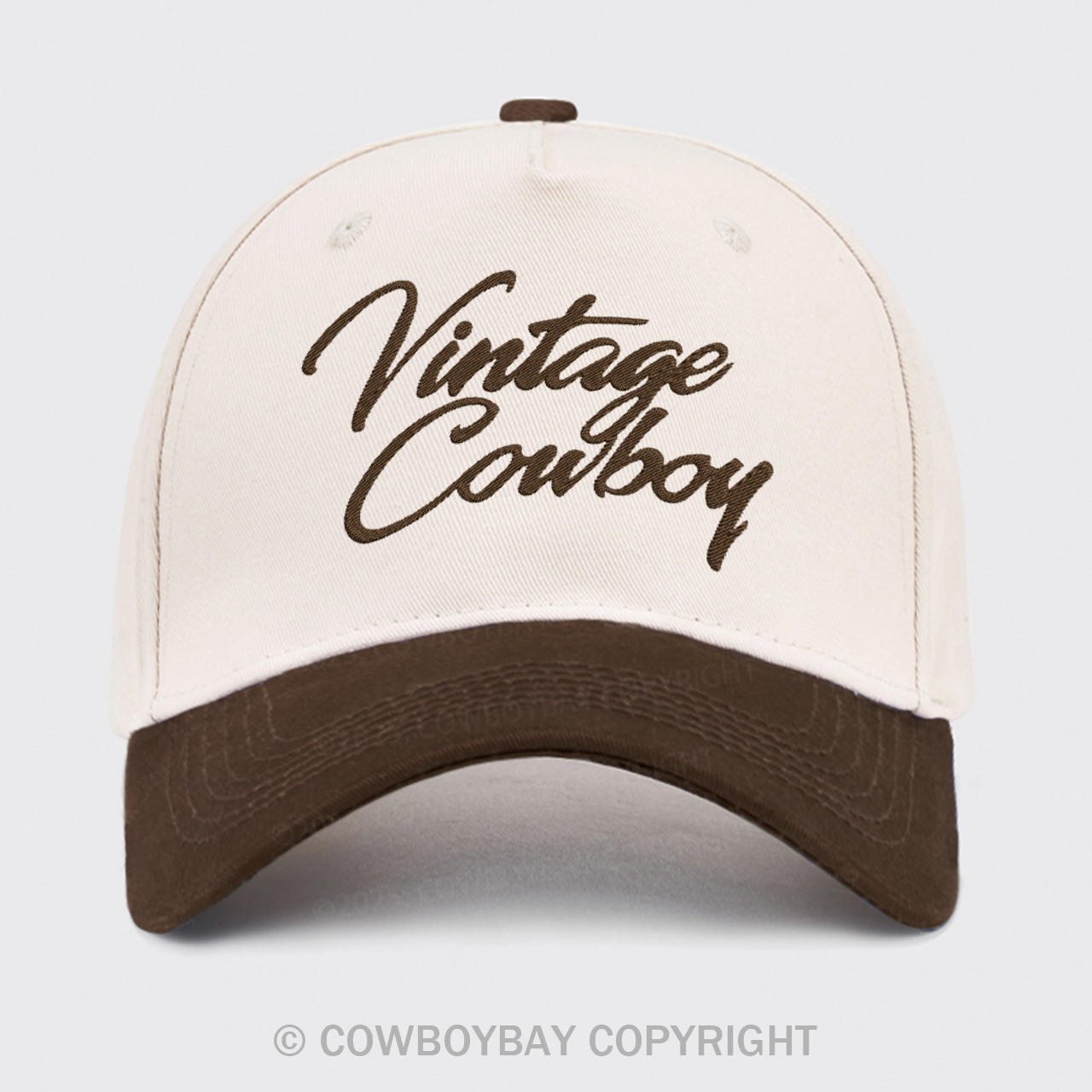 Vintage Cowboy Embroidered Trucker Hat