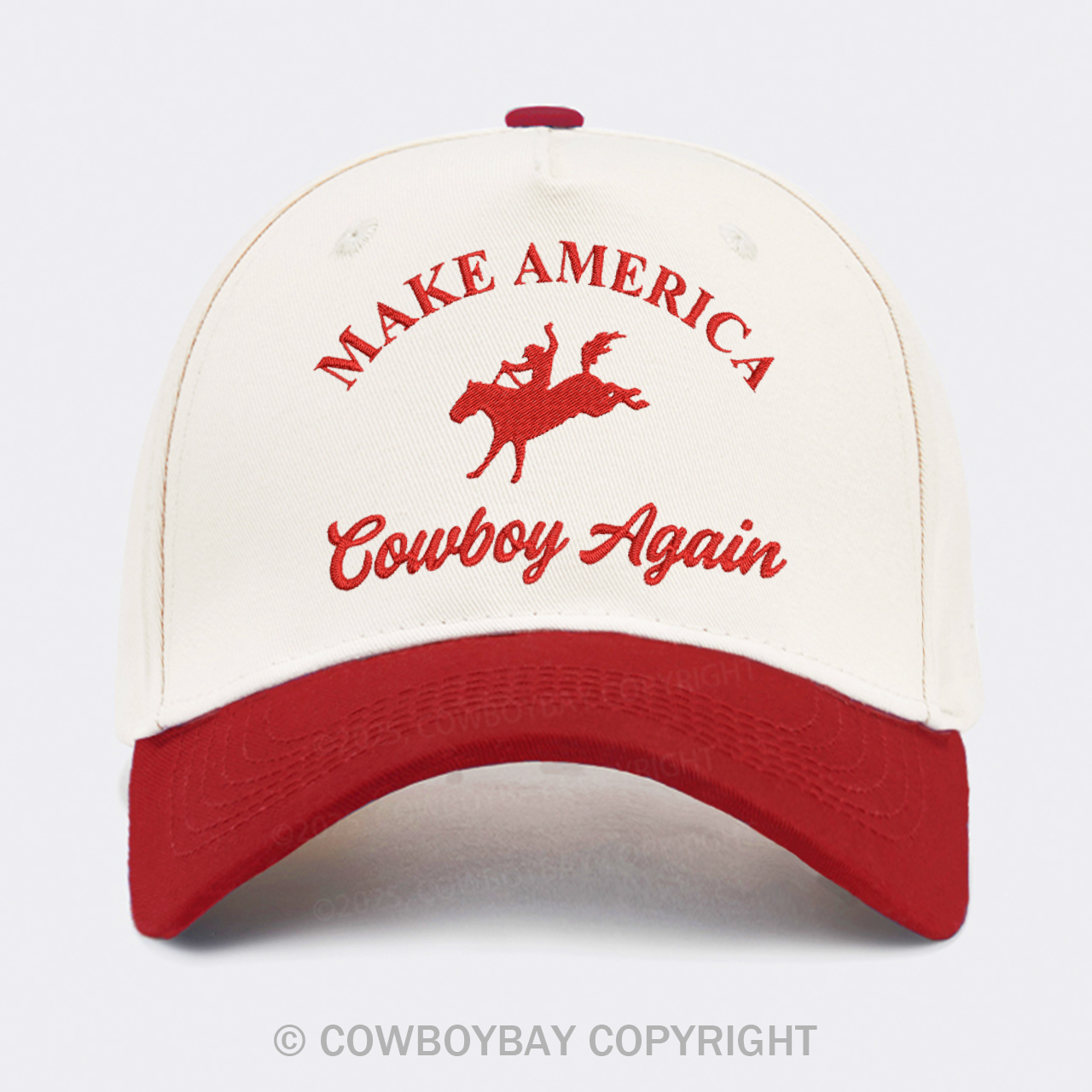 Make America Cowboy Again Embroidered Trucker Hat