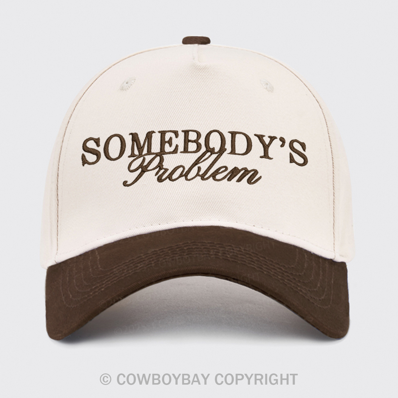 Somebody's Problem Embroidered Trucker Hat
