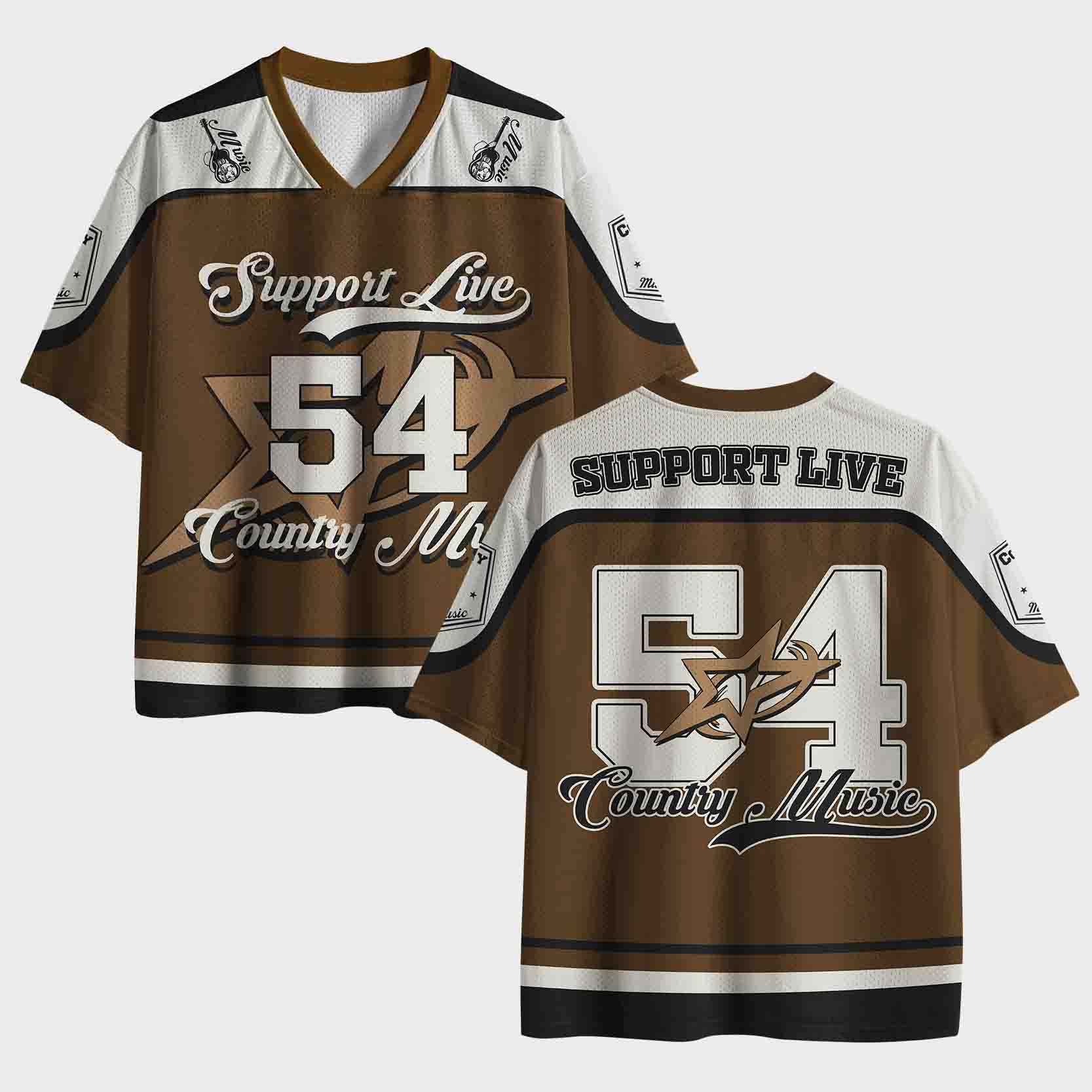 Personalized Support Live Country Music Mesh Jersey