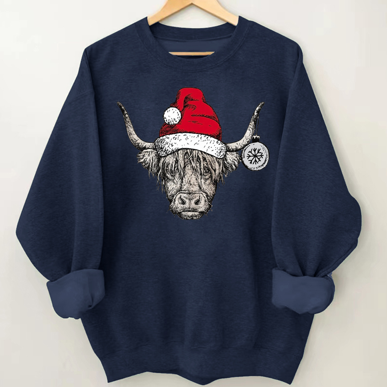 Christmas Highland Cow Sweatshirt
