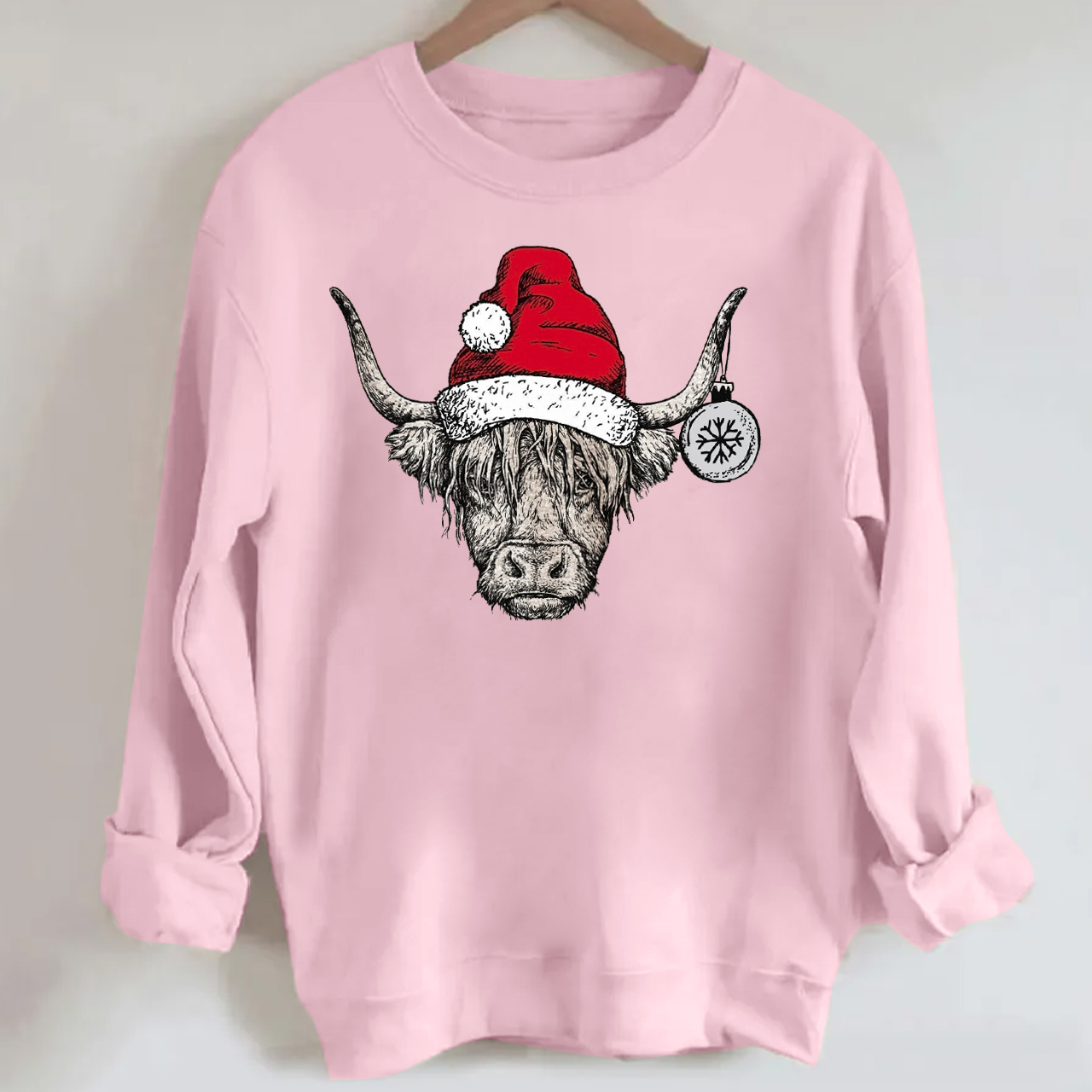 Christmas Highland Cow Sweatshirt