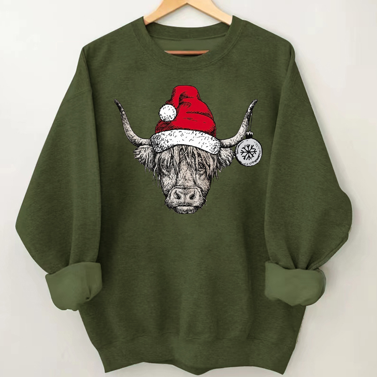 Christmas Highland Cow Sweatshirt