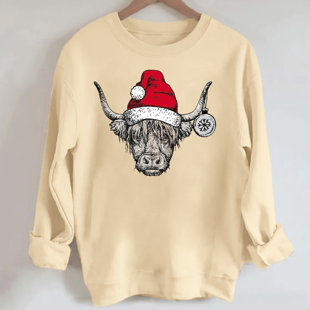 Christmas Highland Cow Sweatshirt
