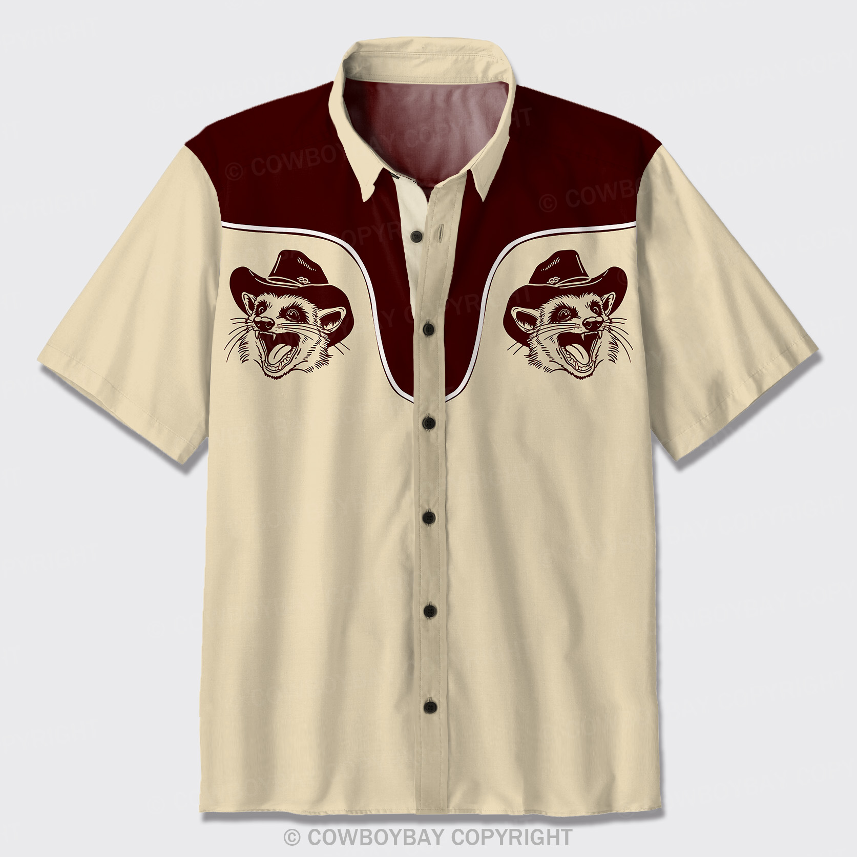 Possums Live Fast Button Up Shirts