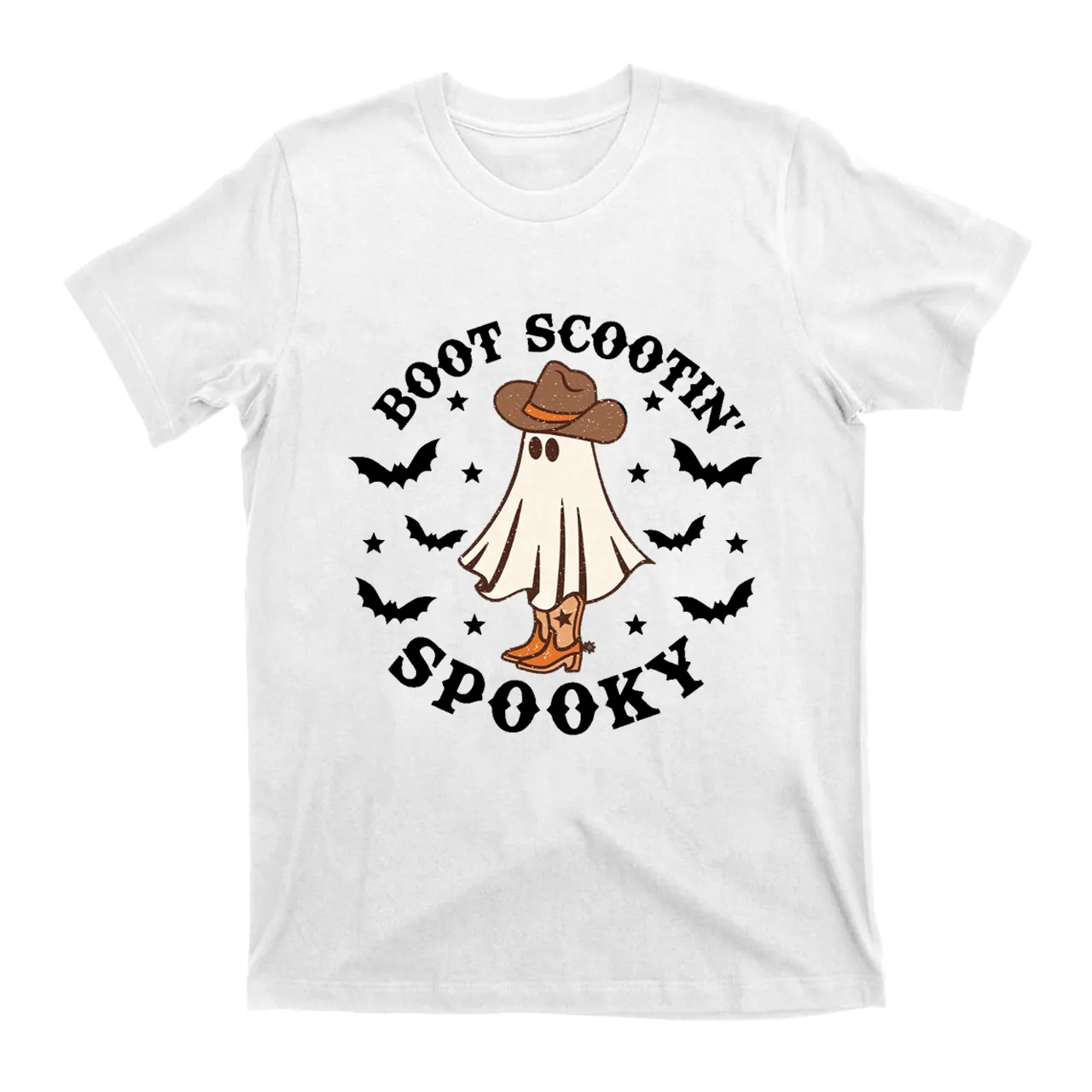 Western Halloween Boot Scootin Spooky T-shirt