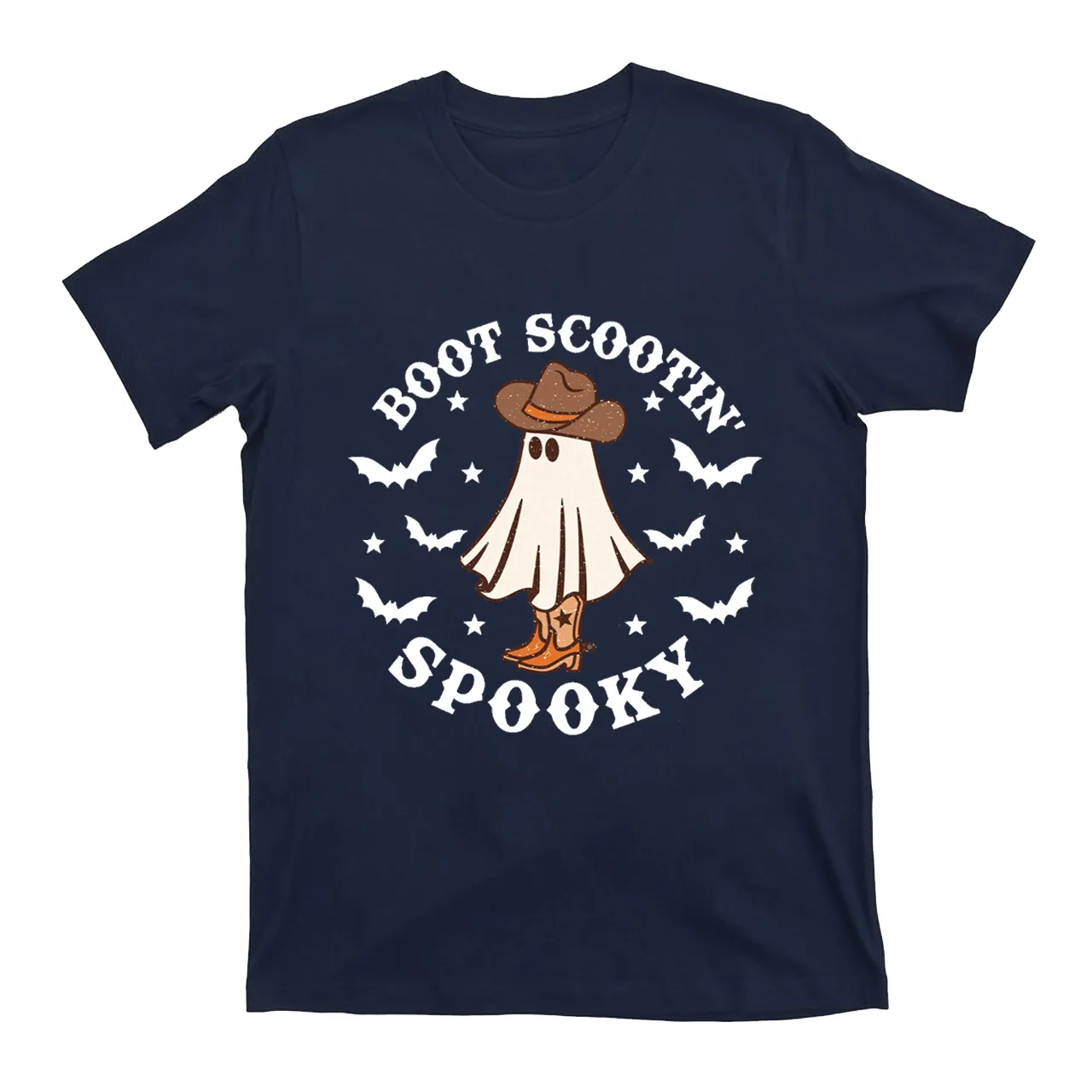 Western Halloween Boot Scootin Spooky T-shirt