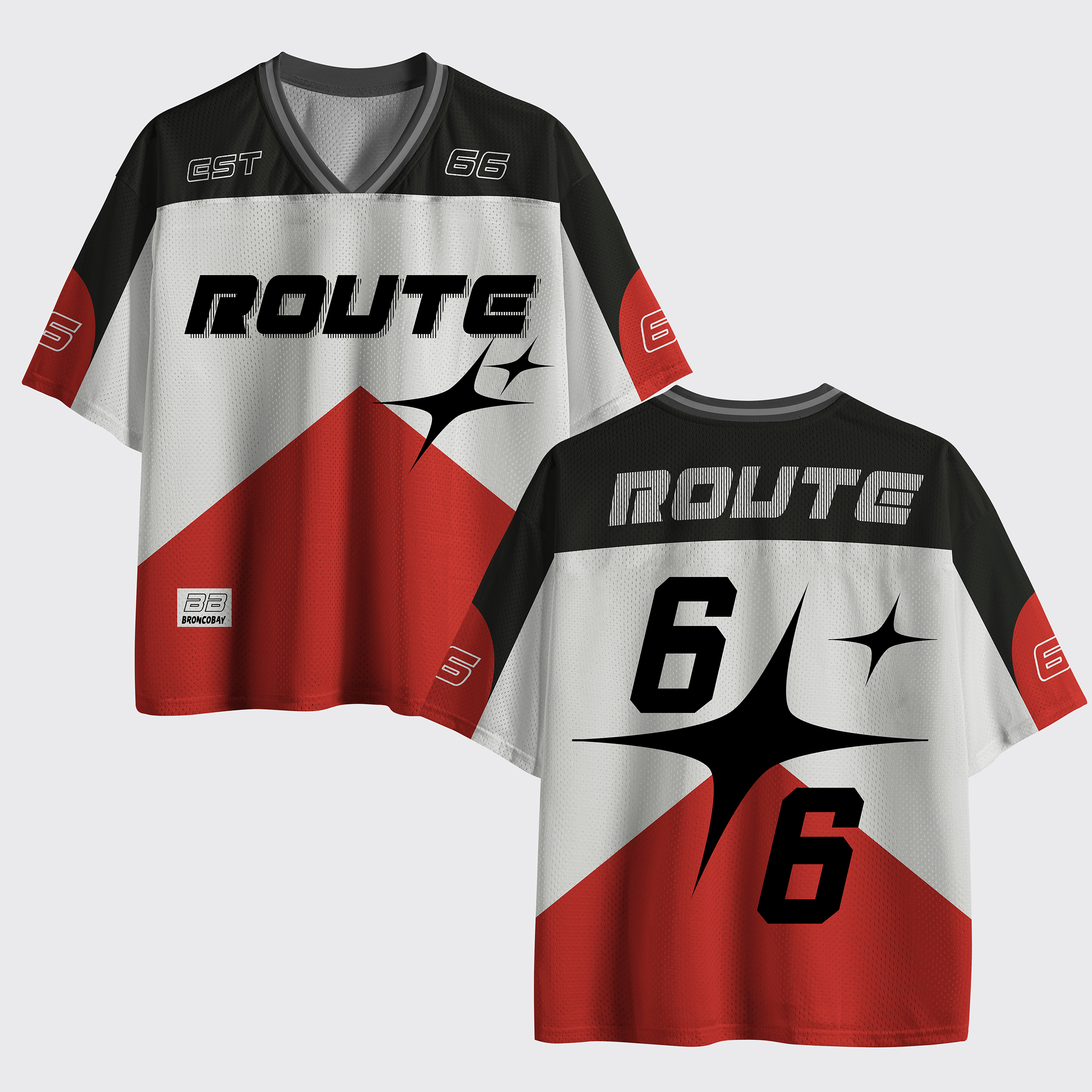 Personalization Route Cowboy-Style Mesh Jersey