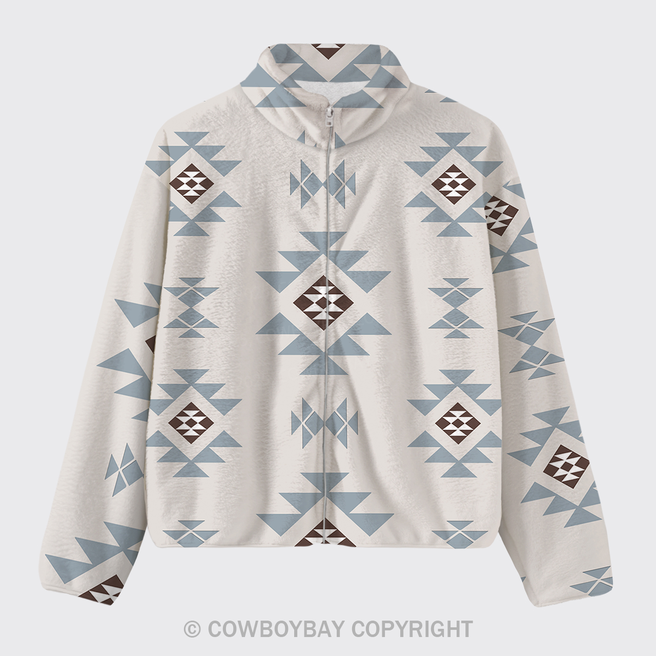 Aztec Pattern Design Fleece Jacket_3