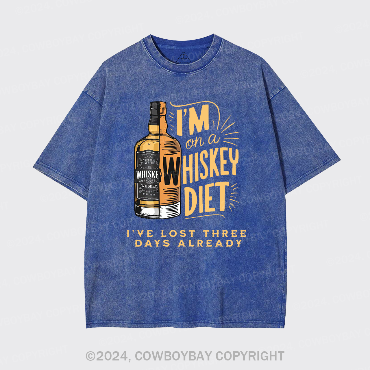 I'm On A Whiskey Diet Garment-dye Tees