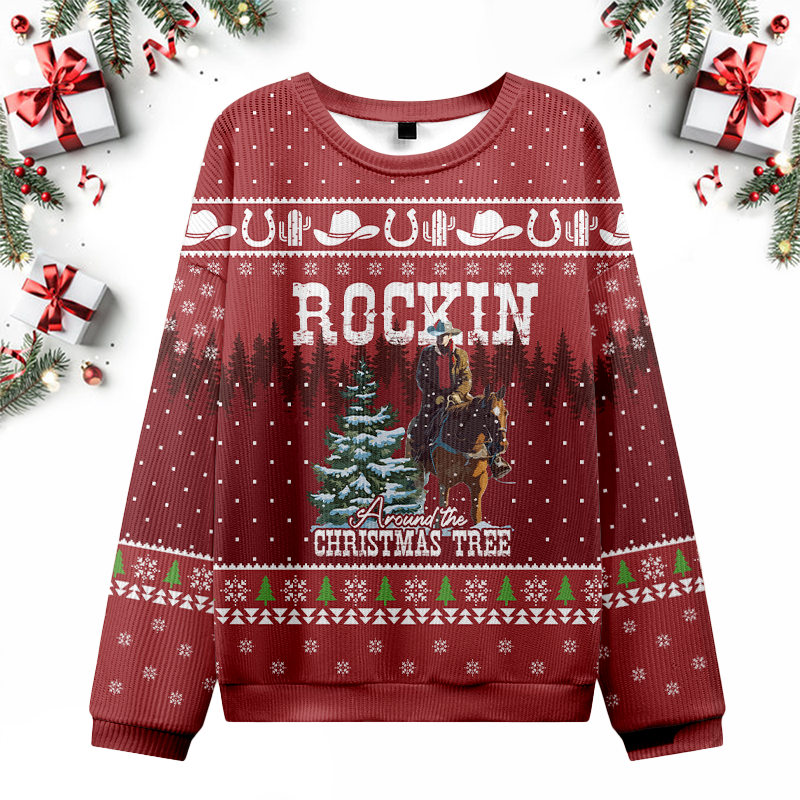 Rockin Around The Christmas Tree Ugly Sweater