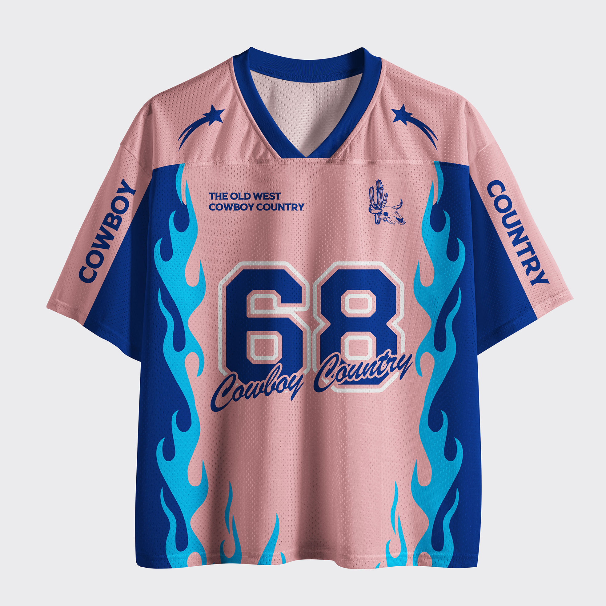 Personalized Cowboy Country Mesh Jersey