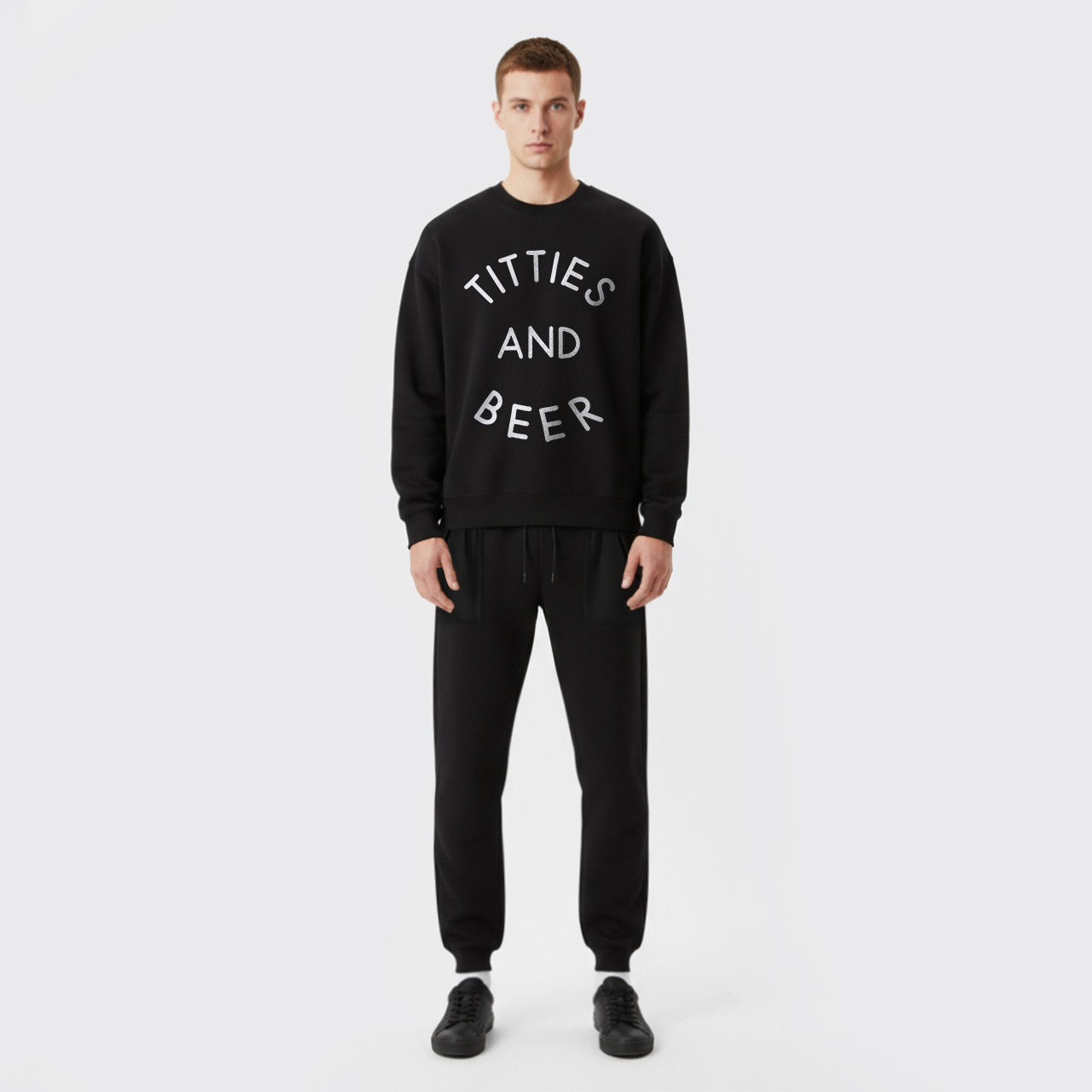 Country Music Titties And Beer Fleece Sweatshirt Set