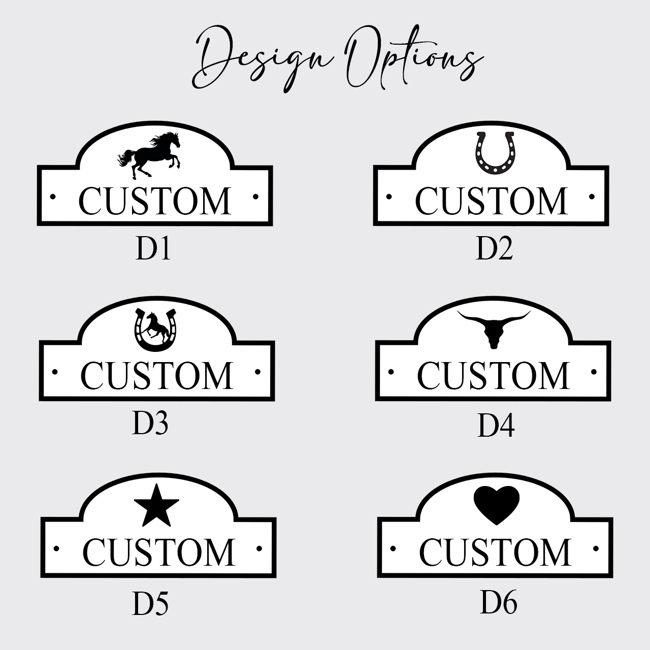 Personalised Stable Door Name Plate