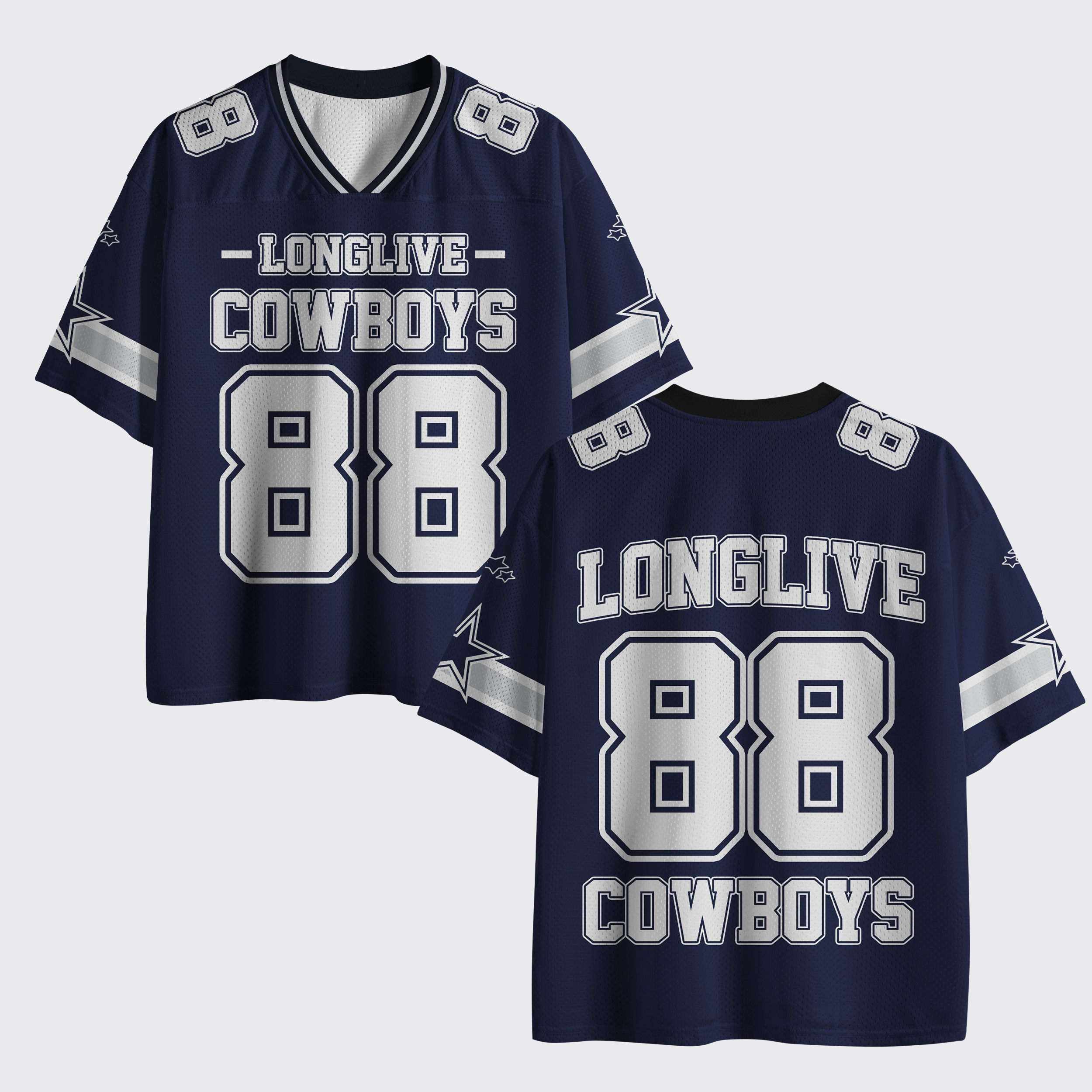 Personalized Long Live Cowboys Mesh Jersey