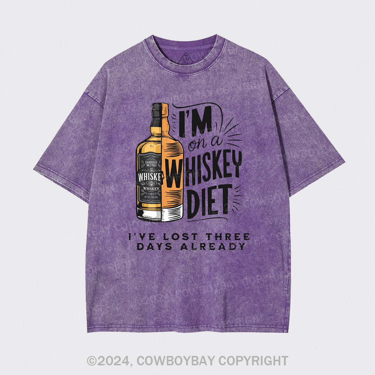 I'm On A Whiskey Diet Garment-dye Tees
