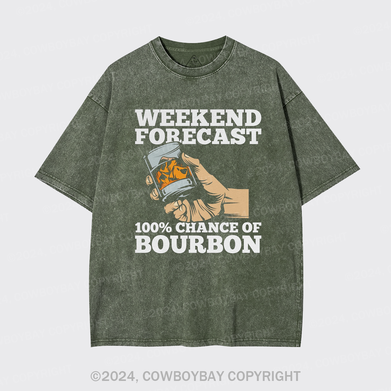 Bourbon Whiskey Garment-dye Tees