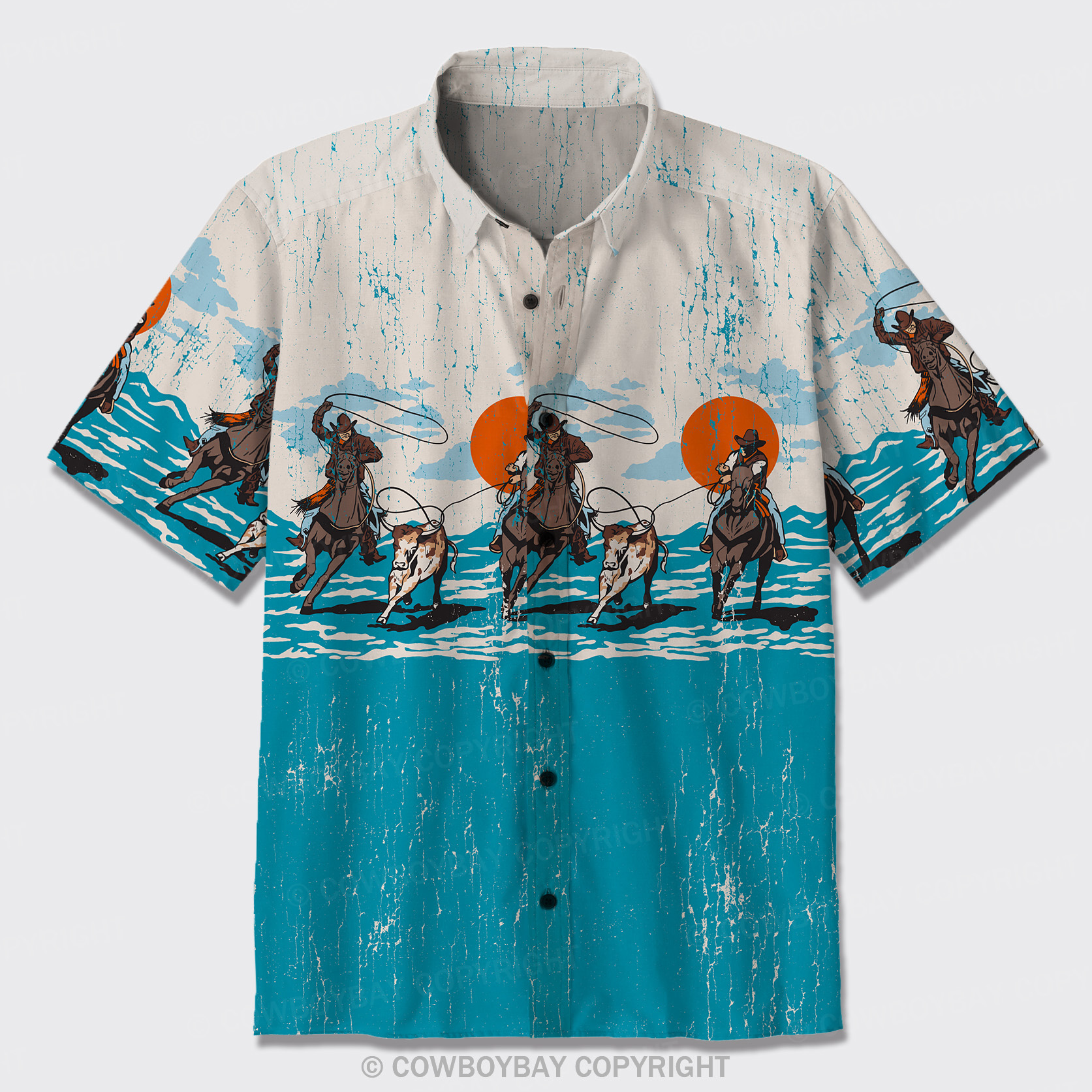 Cowboys Drive Cattle Button Up Shirts