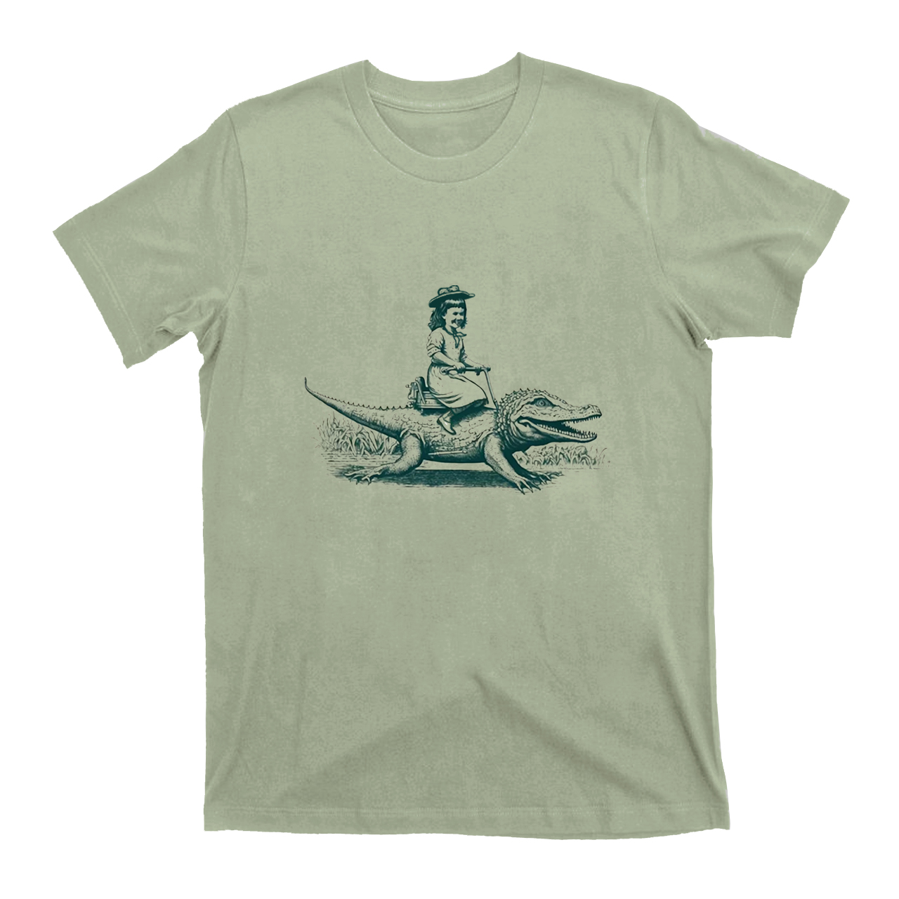 Girl Riding an Alligator T-Shirts