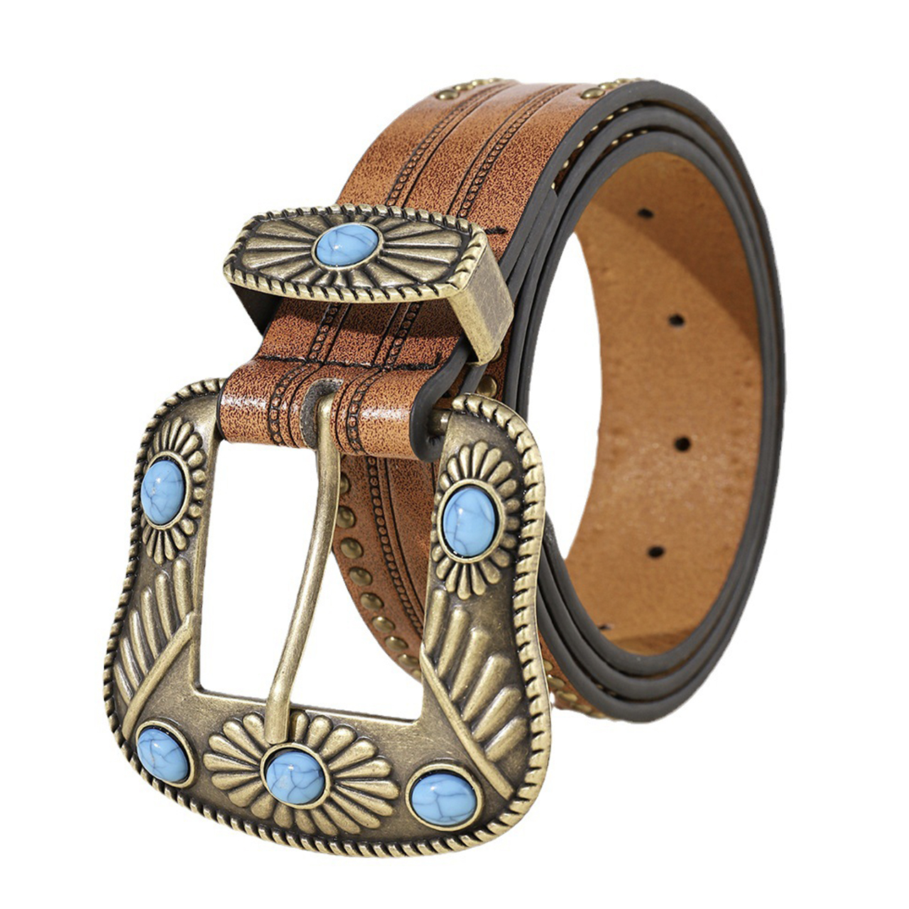 Cowboy Western Vintage Turquoise Belt