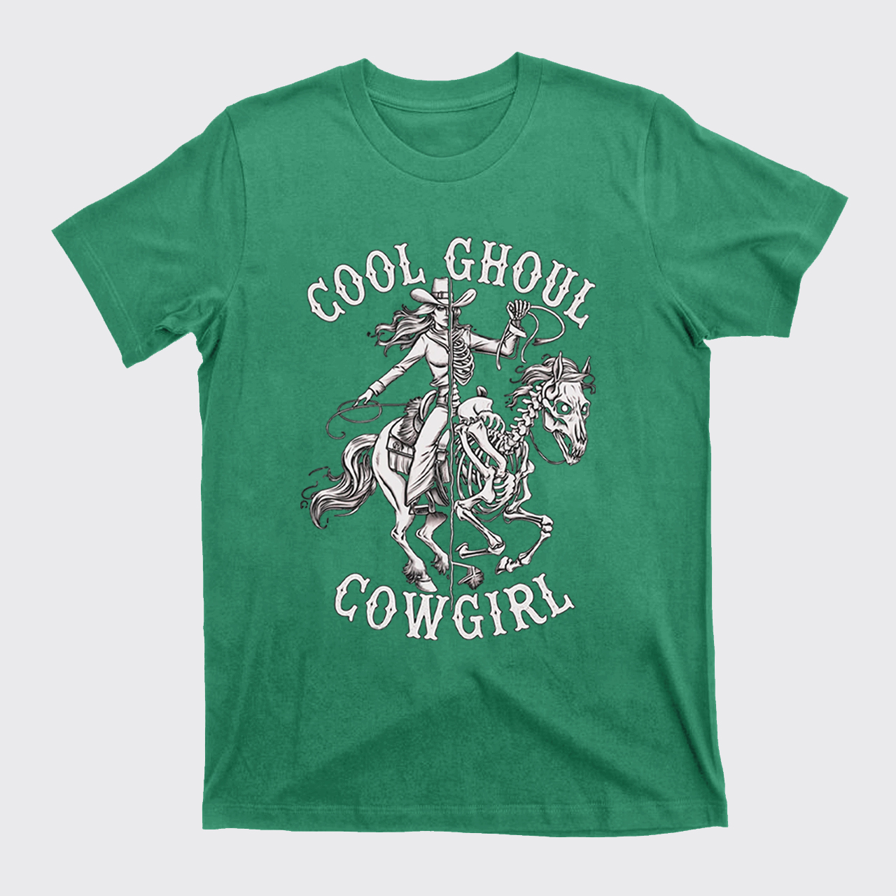 Halloween Cool Ghoul Cowgirl T-Shirts