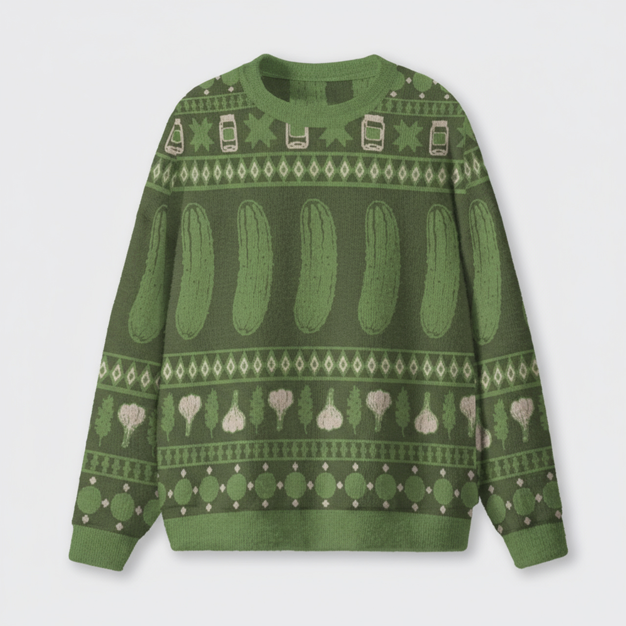 Pickle Ugly Knit Sweatshirt