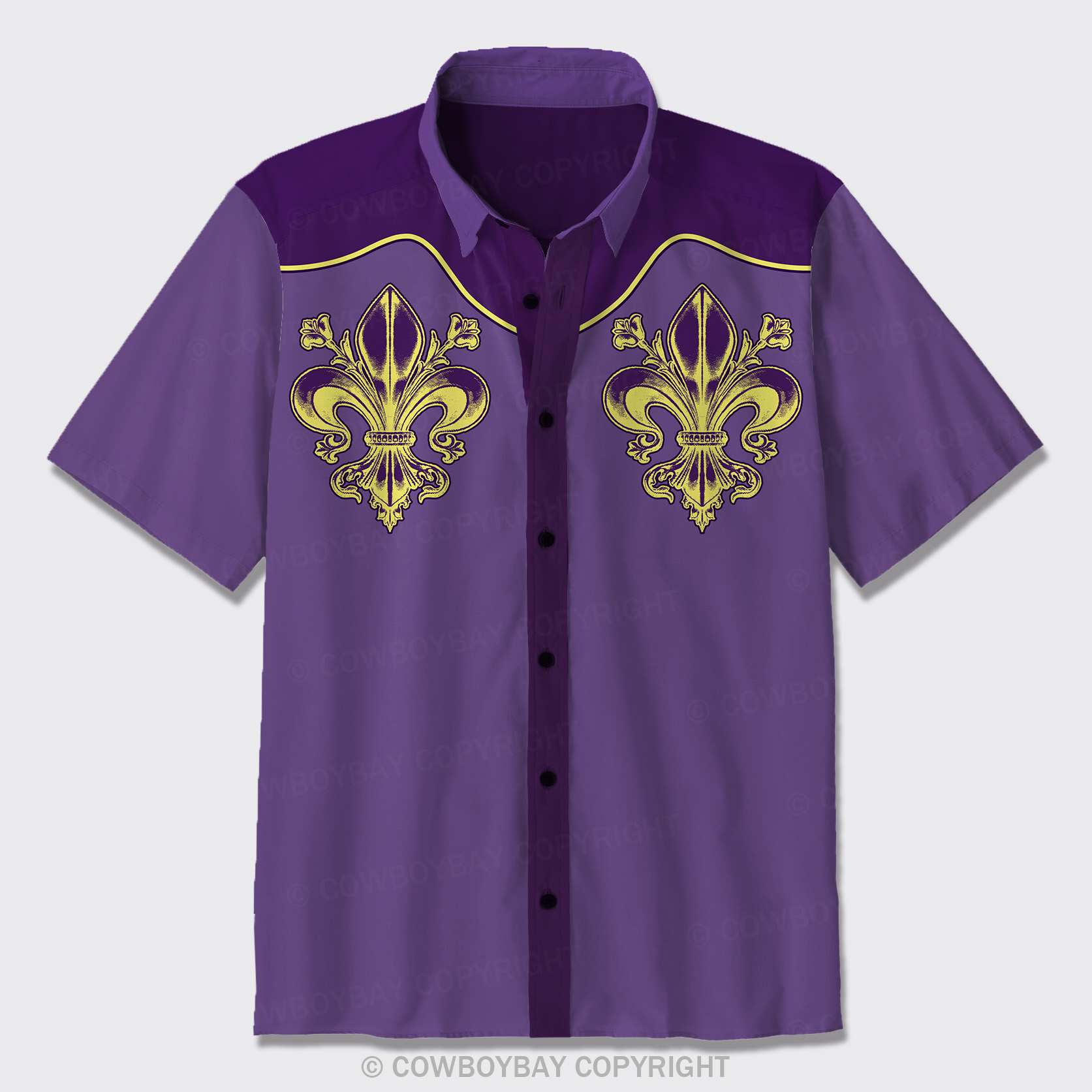 Mardi Gras Button Up Shirts