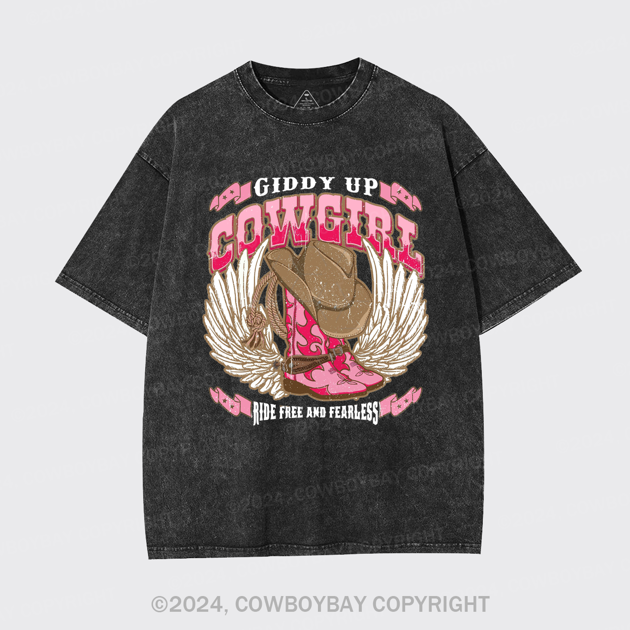 Giddy Up Cowgirl Garment-dye Tees