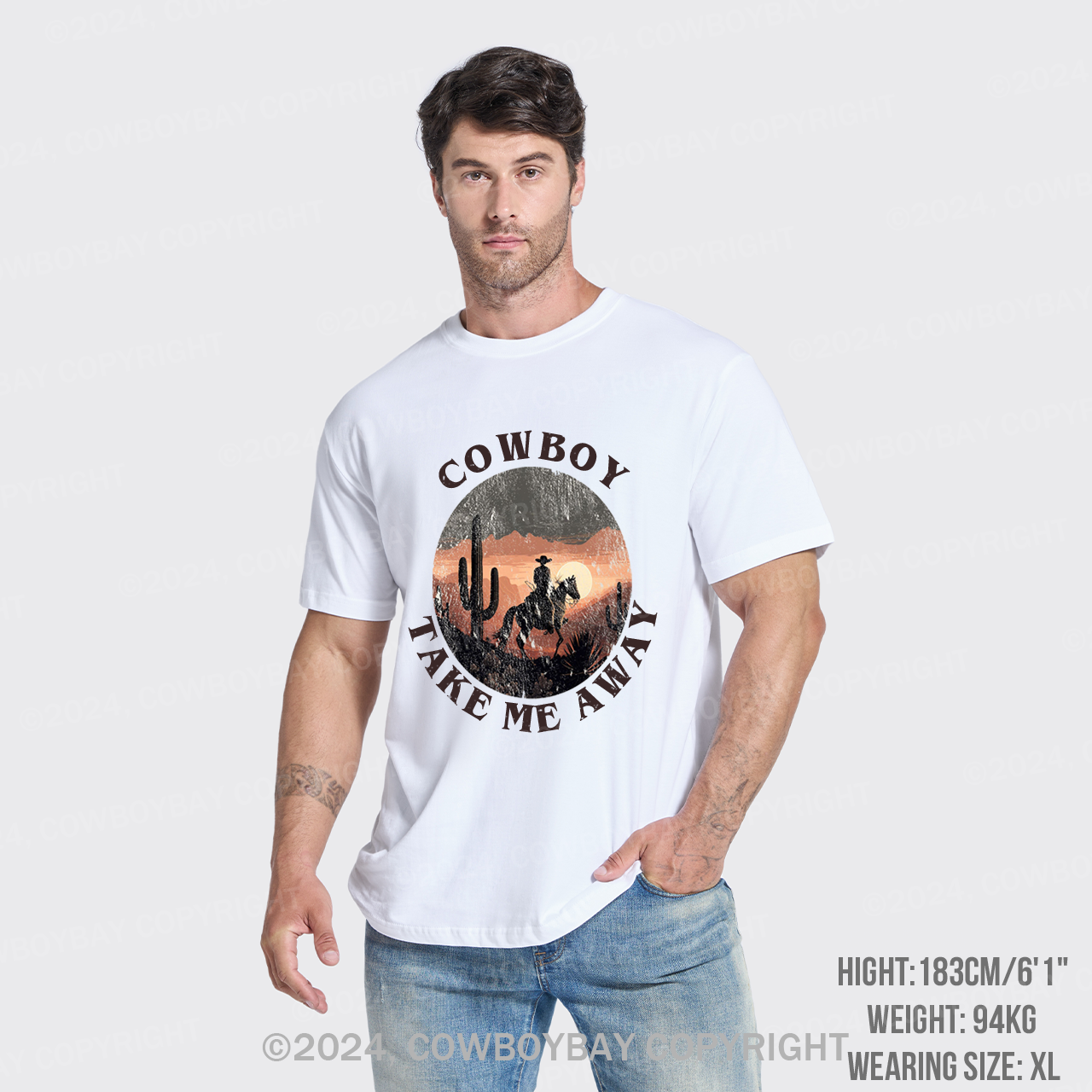 Cowboy Take Me Away Cute Farm T-Shirts