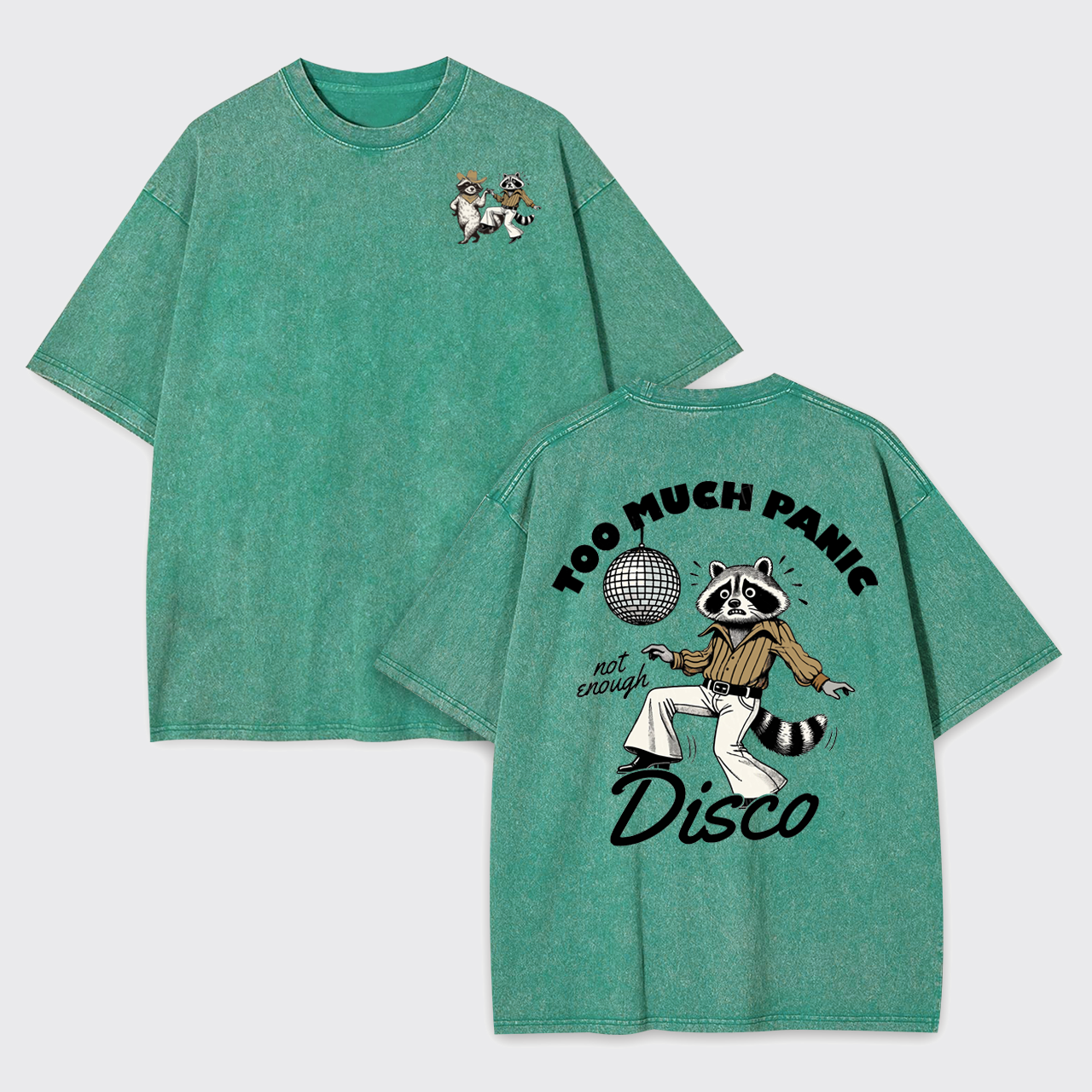 Too Much Panic Not Enough Disco Humor Garment-dye Tees