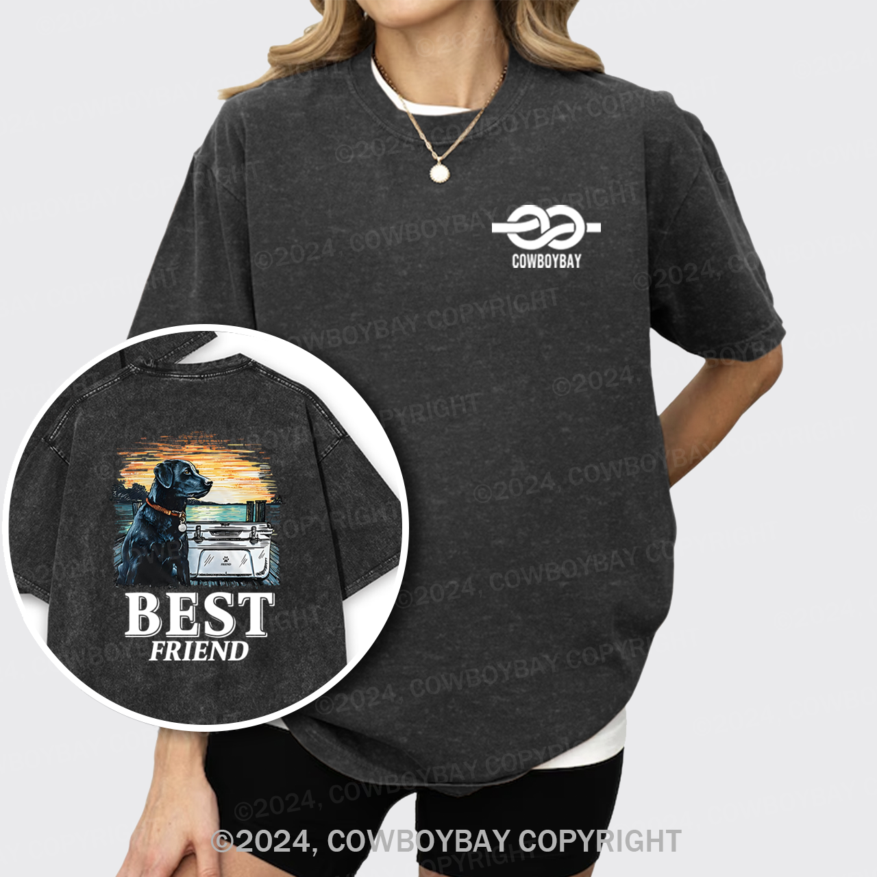 With Best Friend Garment-dye Tees