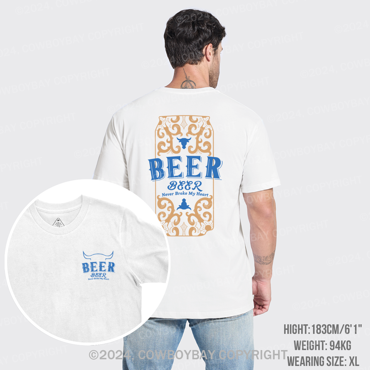 Bull's Head With Beer T-Shirts