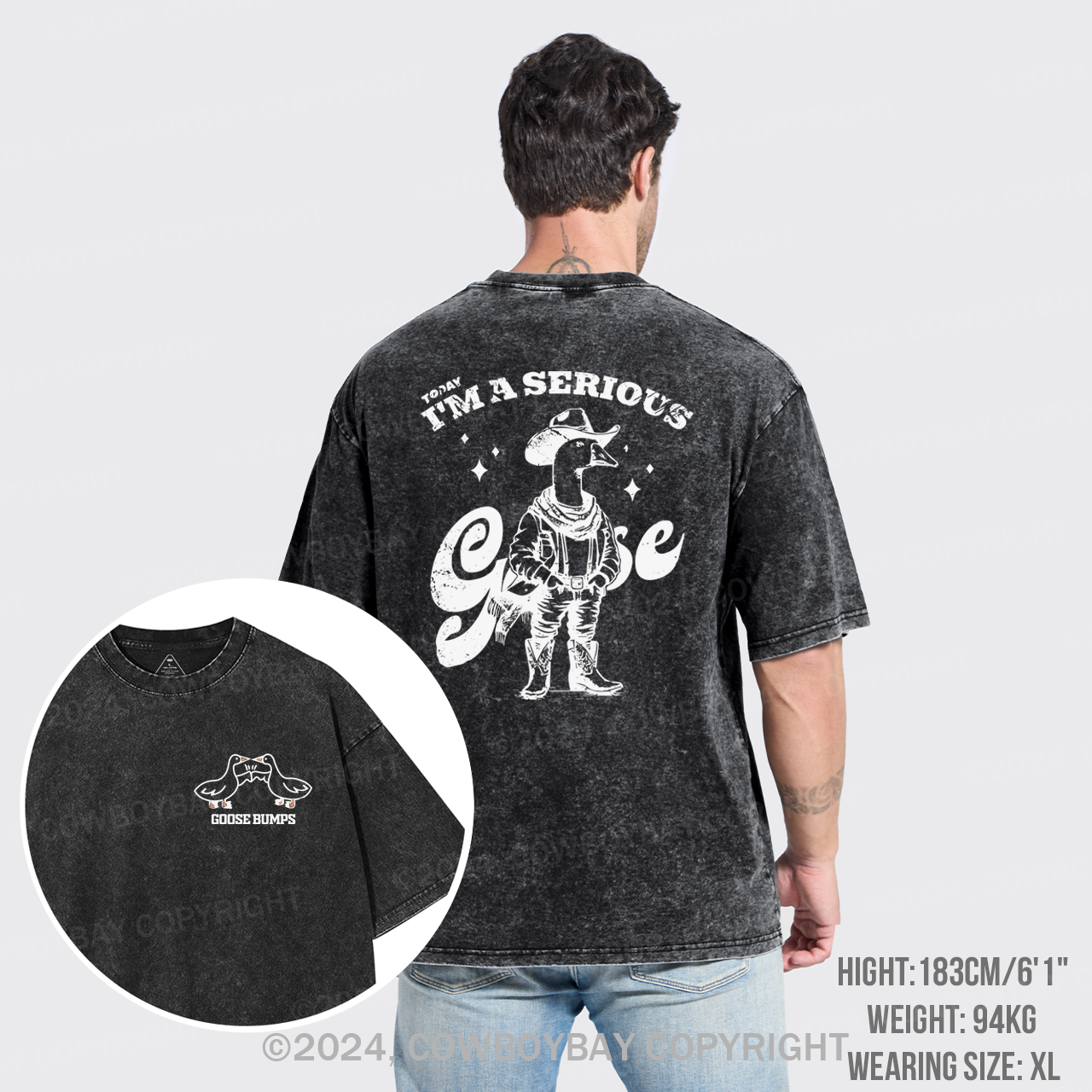 Today I'm A Serious Goose Garment-dye Tees