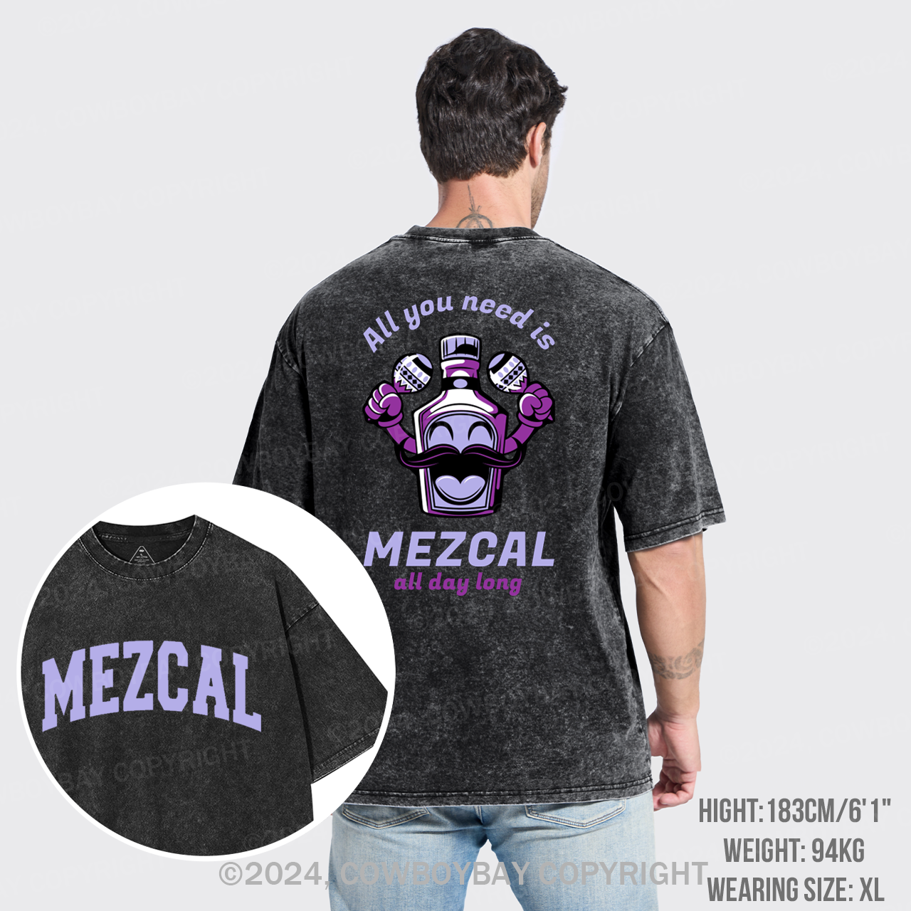 All You Need Is Mezcal Garment-dye Tees