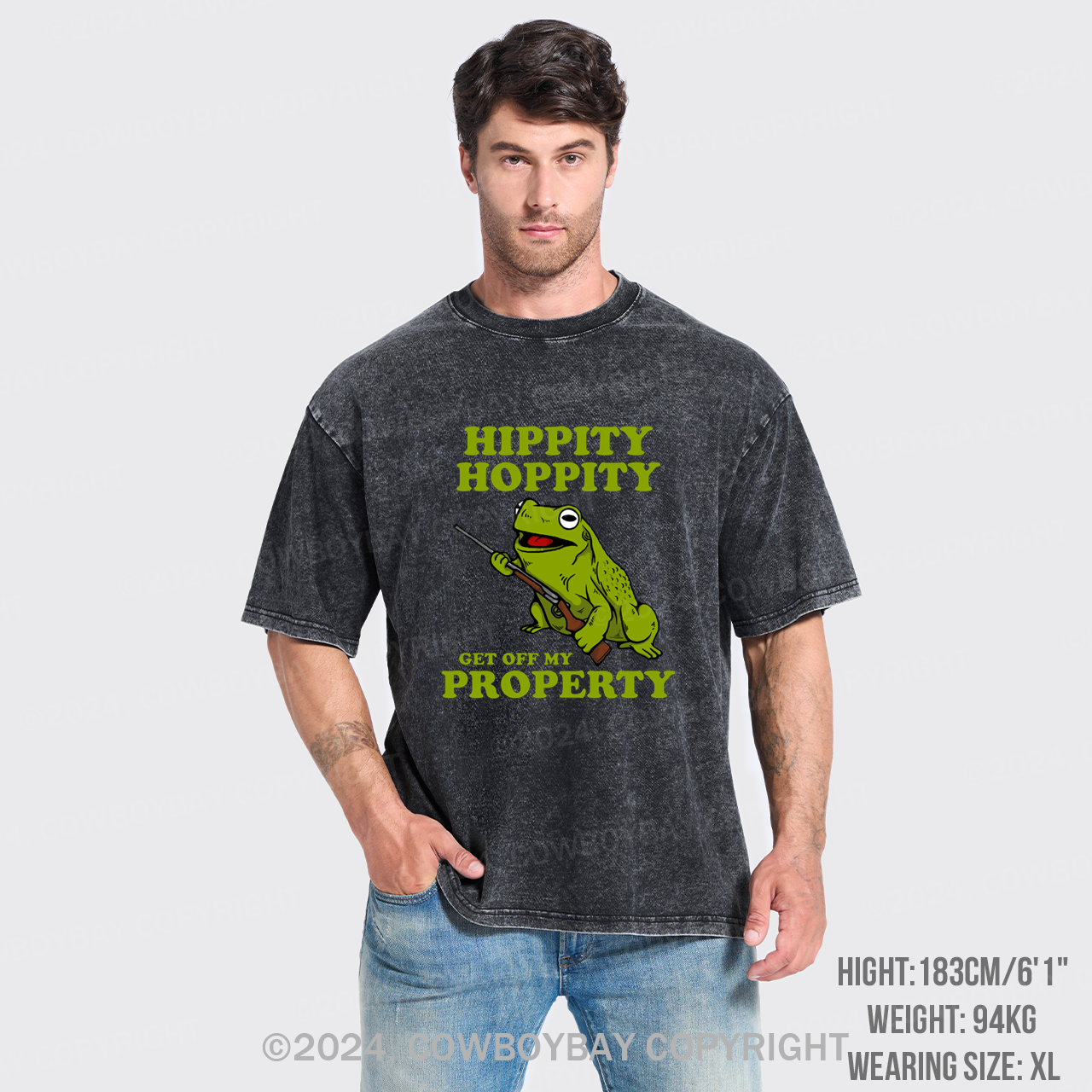 Hippity Hoppity Get Off My Property Garment-dye Tees