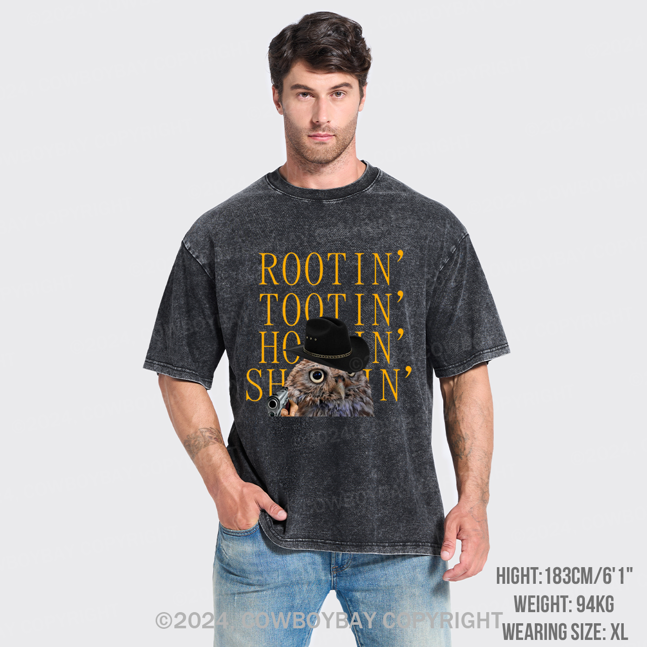 Rootin' Tootin' Hootin' Shootin' Garment-dye Tees