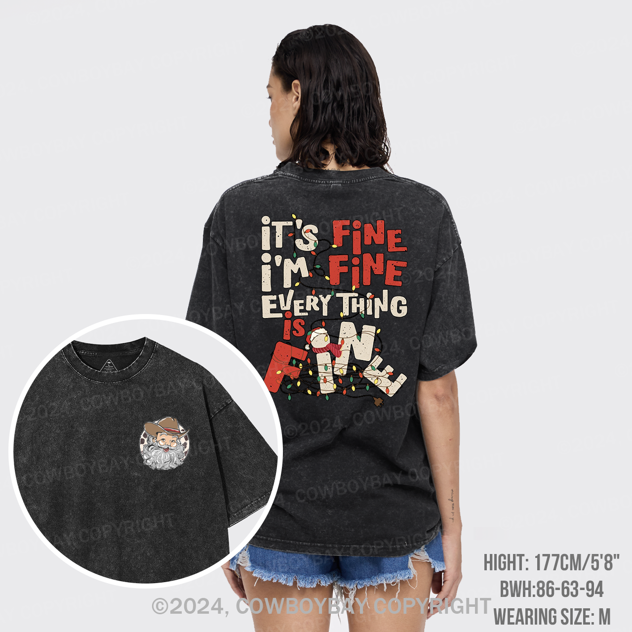 It's Fine. I'm Fine. Everything Is Fine Garment-dye Tees