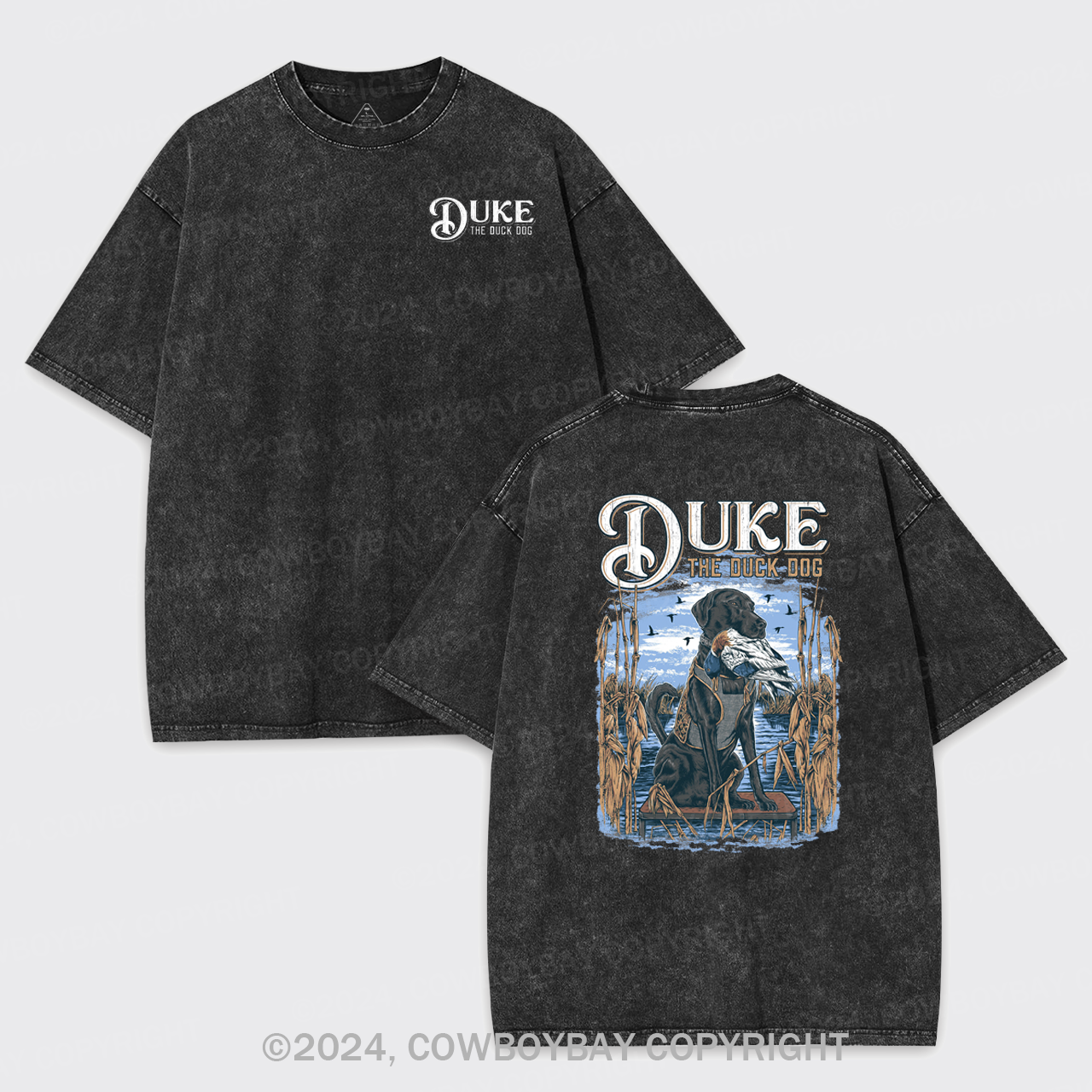 Duke The Duck Dog Garment-dye Tees