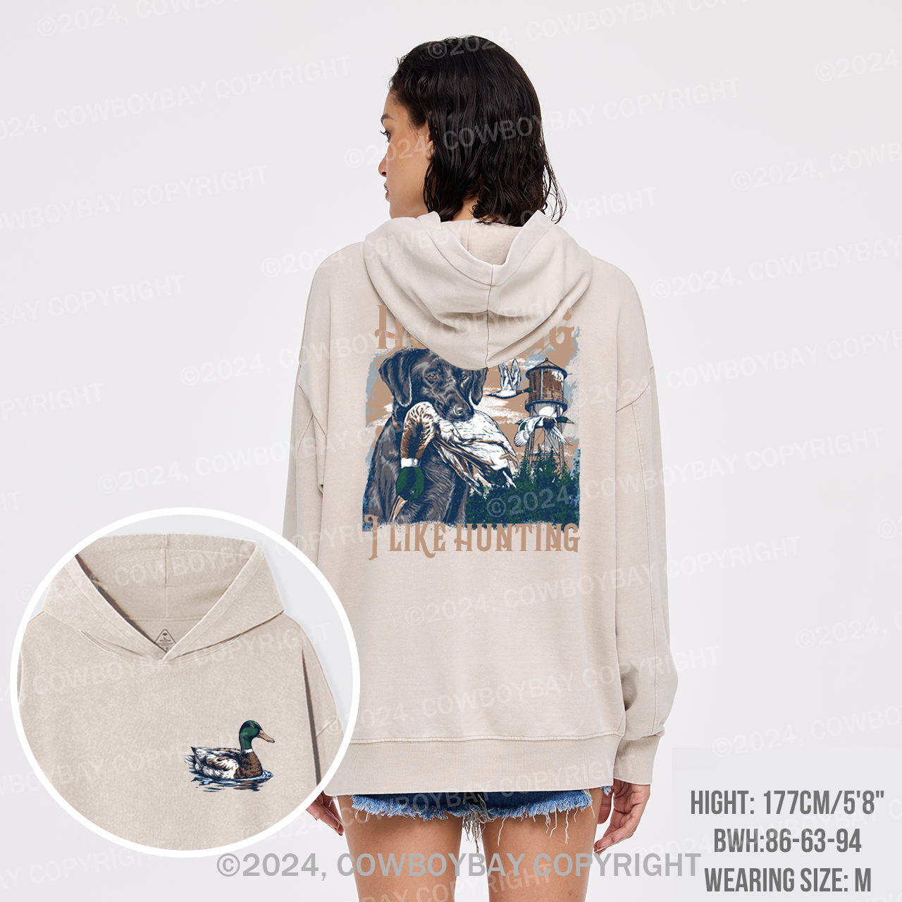 Mallard Duck Garment-Dye Hoodies