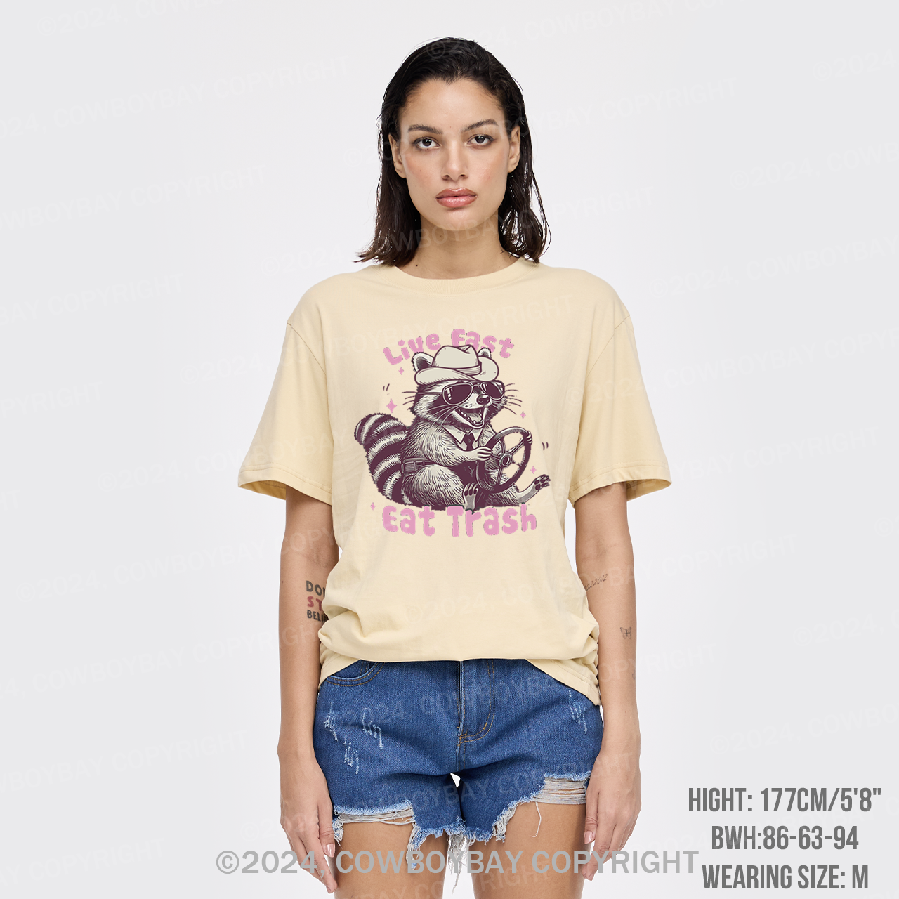 Live Fast Eat Trash Raccoon T-Shirts
