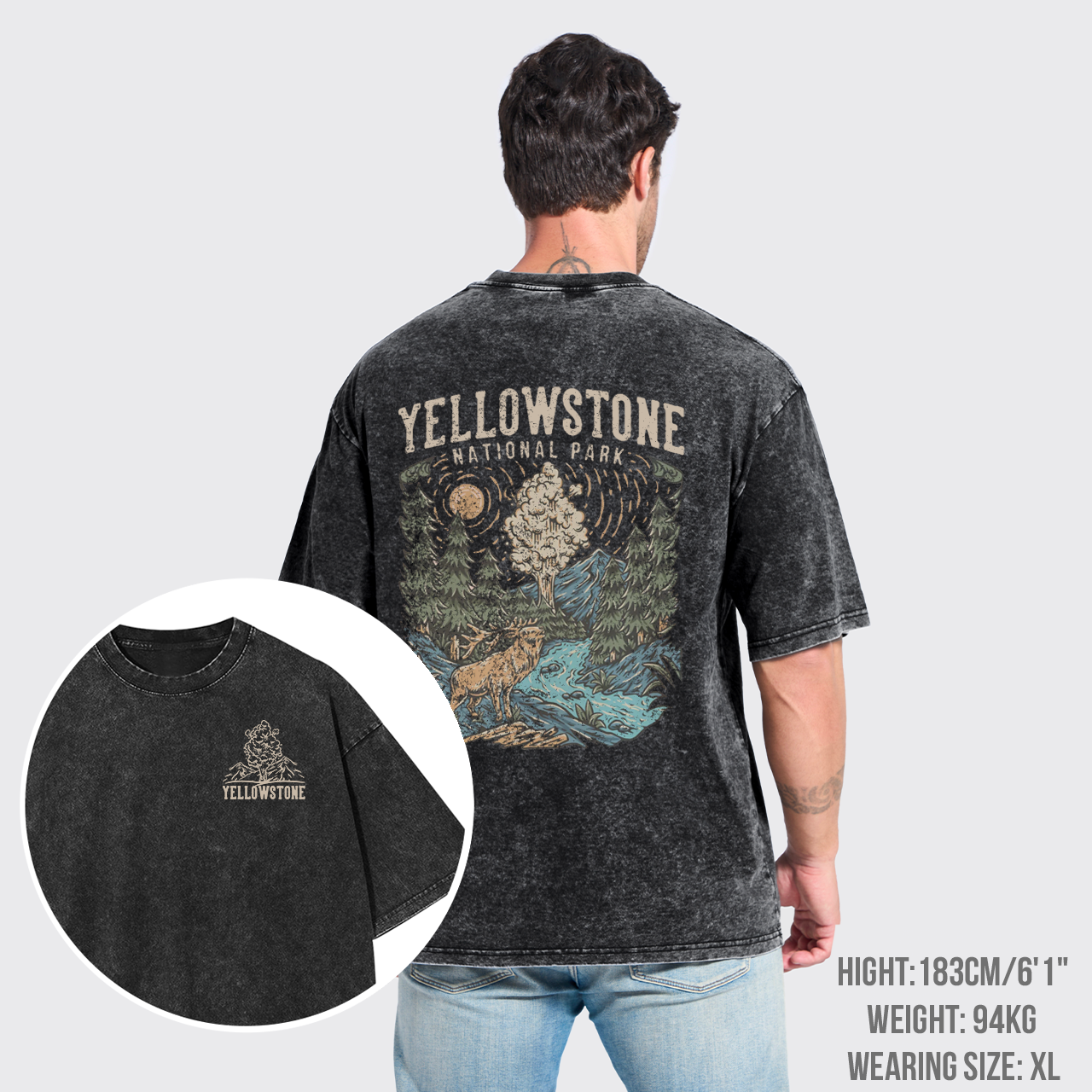 Yellowstone National Park Garment-dye Tees