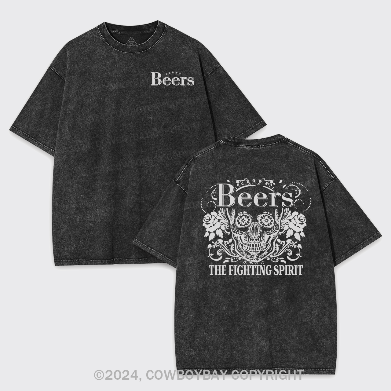 Beer Fighting Spirit Garment-dye Tees