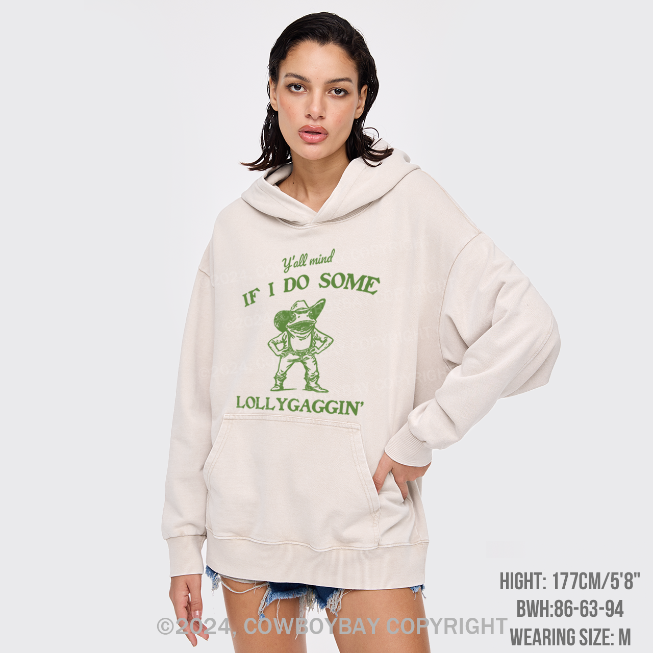 Y'all Mind If I Do Some Lollygaggi Garment-Dye Hoodies