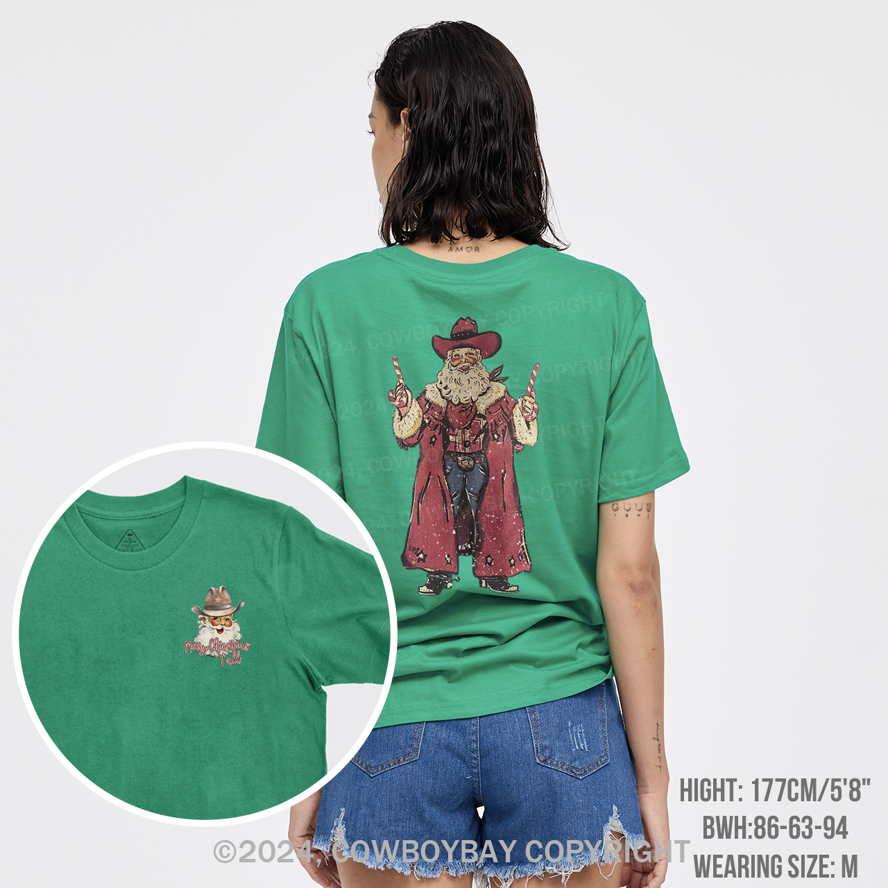 Christmas Cowboy Santa T-Shirts